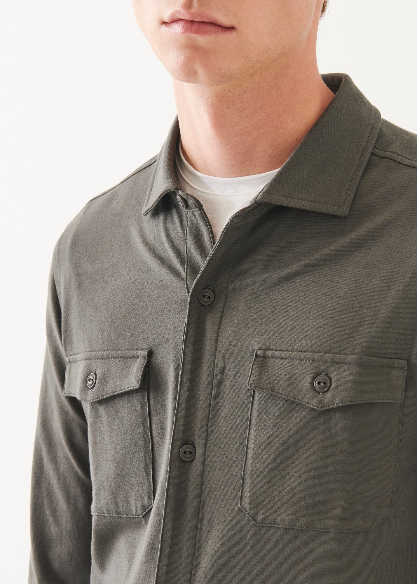 Pima Cotton Stretch Overshirt - PATRICK ASSARAF