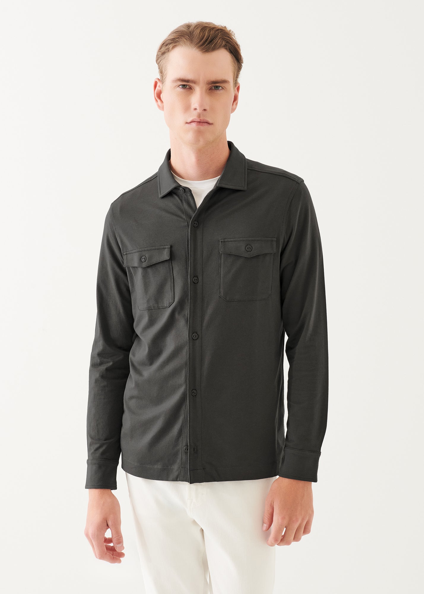 Pima Cotton Stretch Overshirt - PATRICK ASSARAF