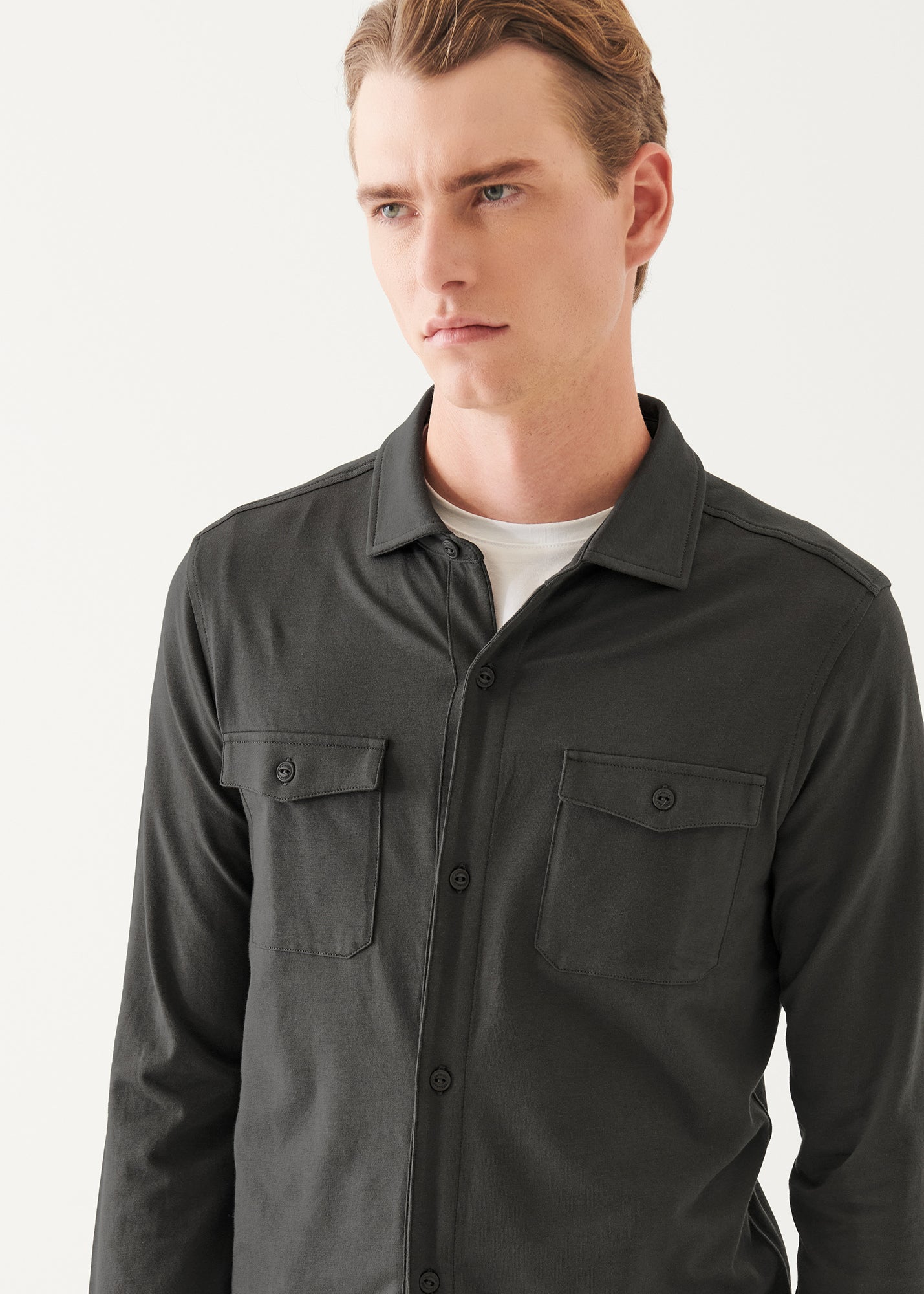 Pima Cotton Stretch Overshirt - PATRICK ASSARAF