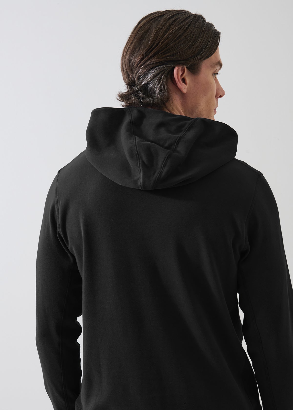 Brushed Pima Cotton Stretch Hoodie - PATRICK ASSARAF