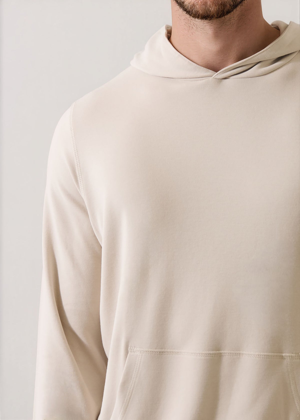 Brushed Pima Cotton Stretch Hoodie - PATRICK ASSARAF