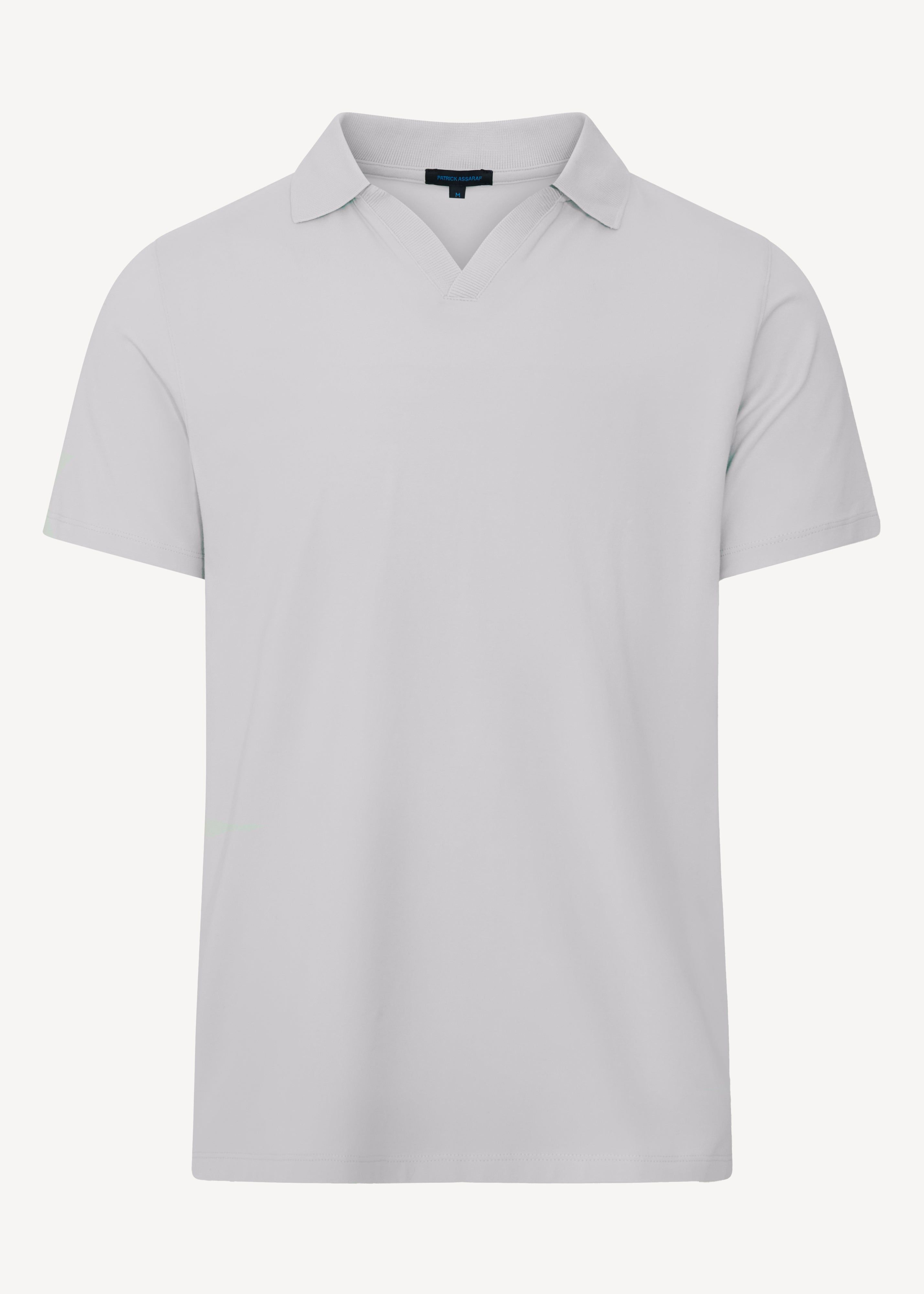 Pima Cotton Stretch Open Polo - PATRICK ASSARAF