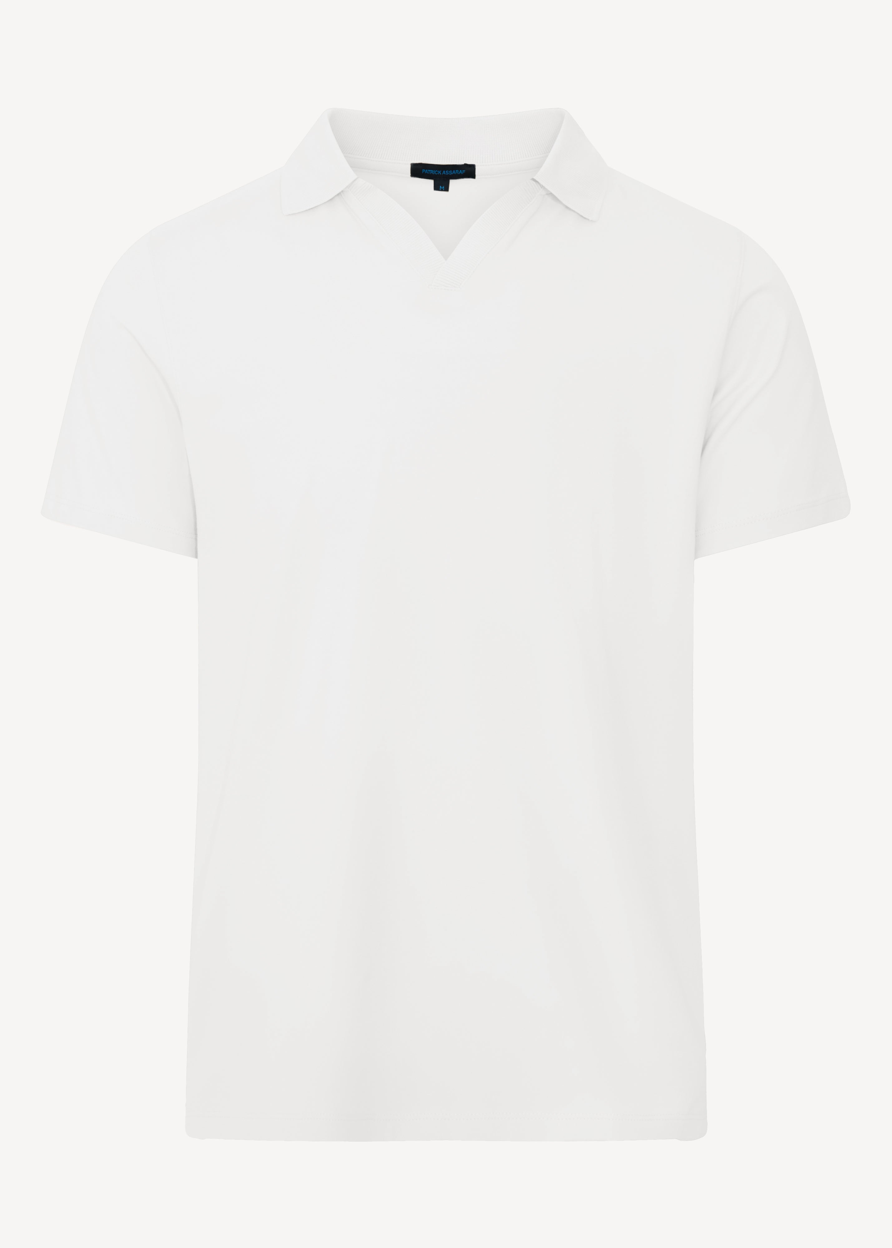 Pima Cotton Stretch Open Polo - PATRICK ASSARAF