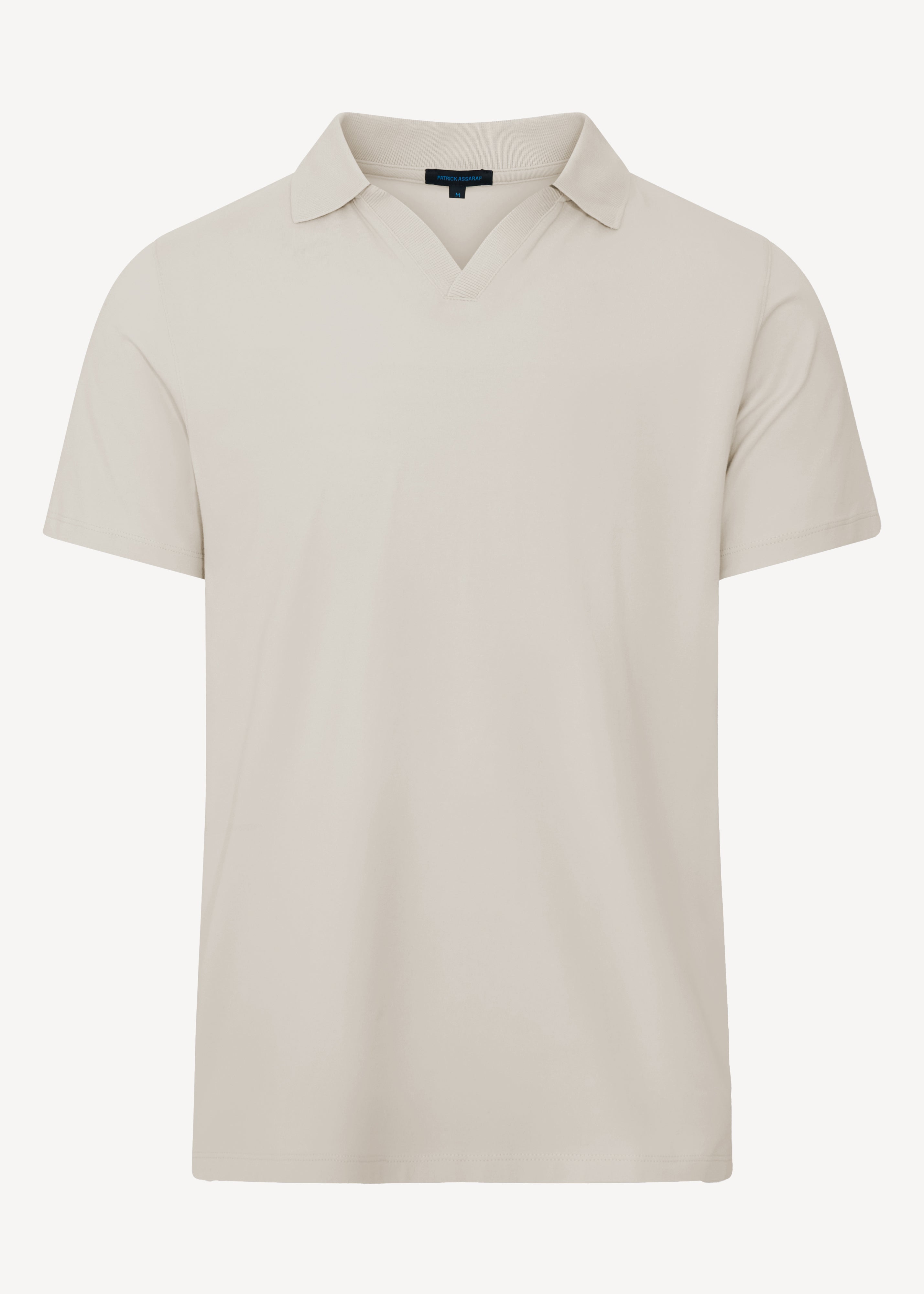 Pima Cotton Stretch Open Polo - PATRICK ASSARAF