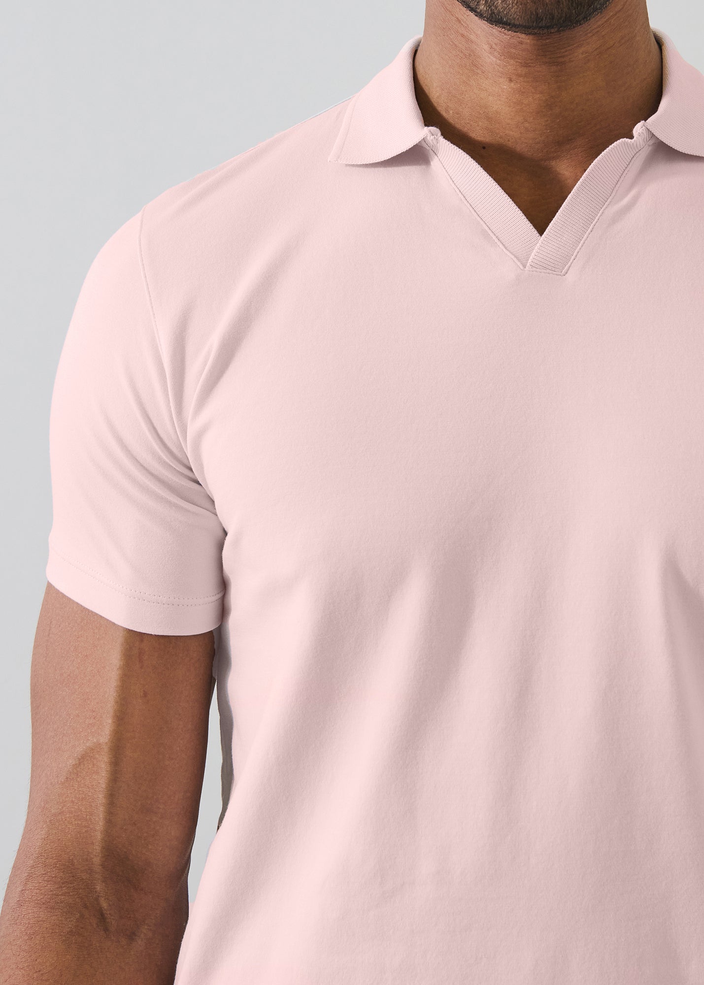 Pima Cotton Stretch Open Polo - PATRICK ASSARAF