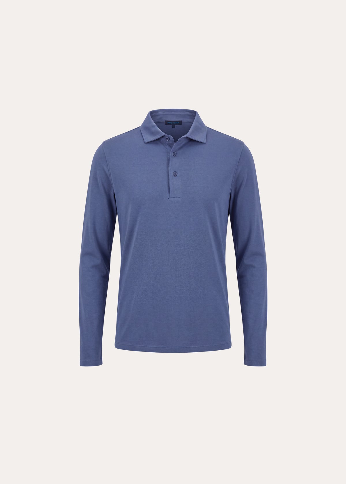 Pima Cotton Stretch Long Sleeve Polo - PATRICK ASSARAF