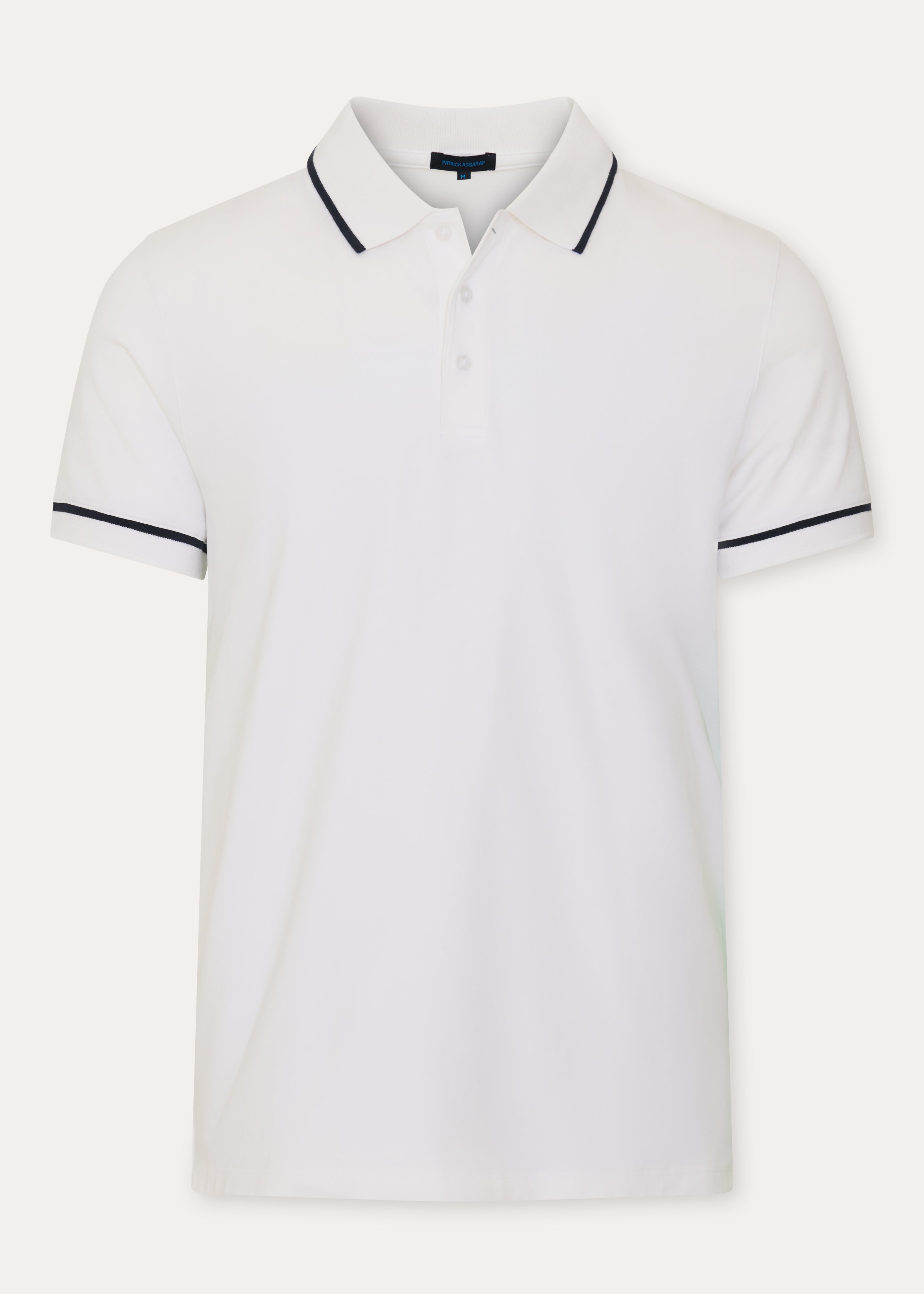 Pima Cotton Stretch Tipped Polo - PATRICK ASSARAF
