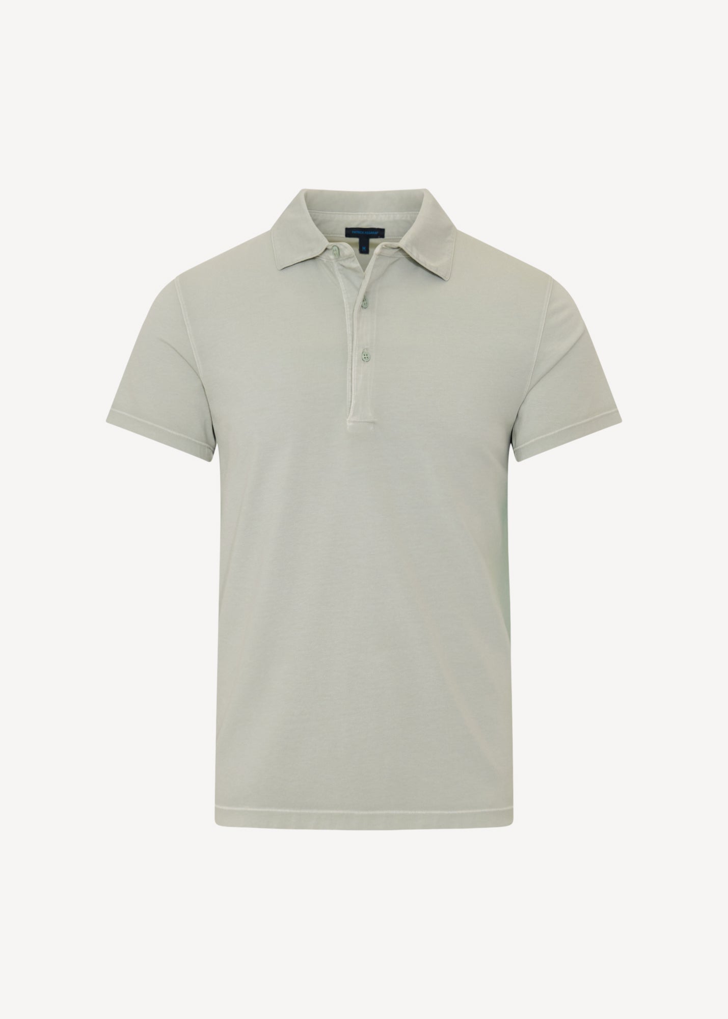 Pima Cotton Stretch Vintage Wash Short Sleeve Polo - PATRICK ASSARAF