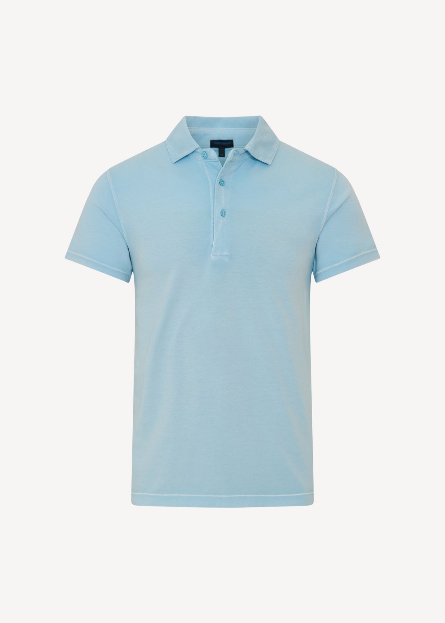Pima Cotton Stretch Vintage Wash Short Sleeve Polo - PATRICK ASSARAF