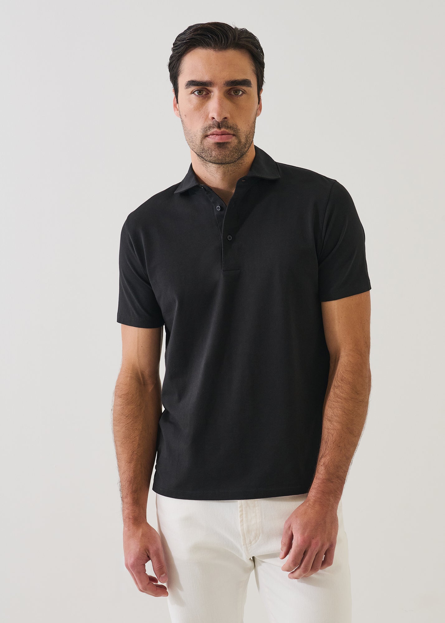 Pima Cotton Stretch Iconic Polo - PATRICK ASSARAF