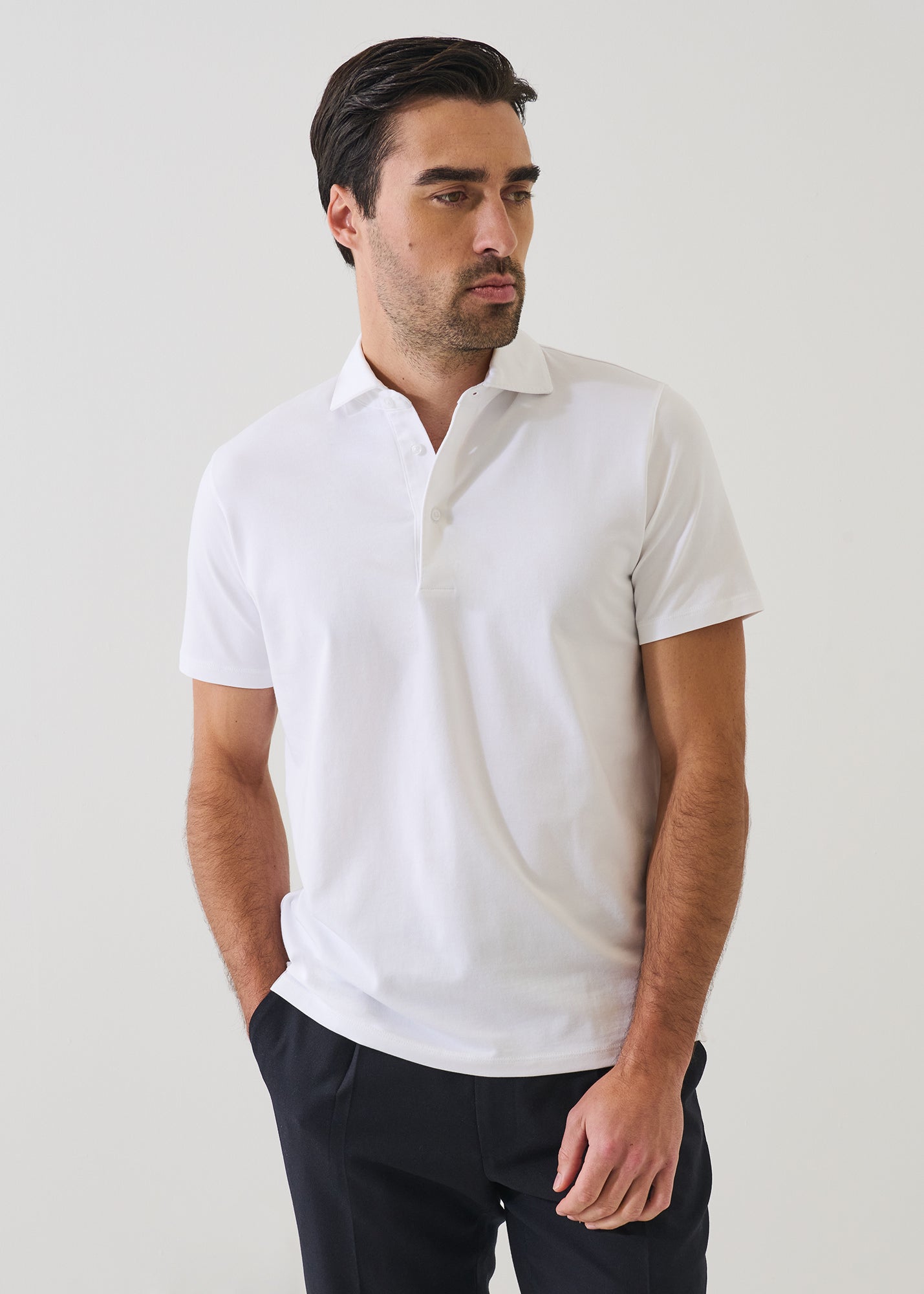 Pima Cotton Stretch Iconic Polo - PATRICK ASSARAF