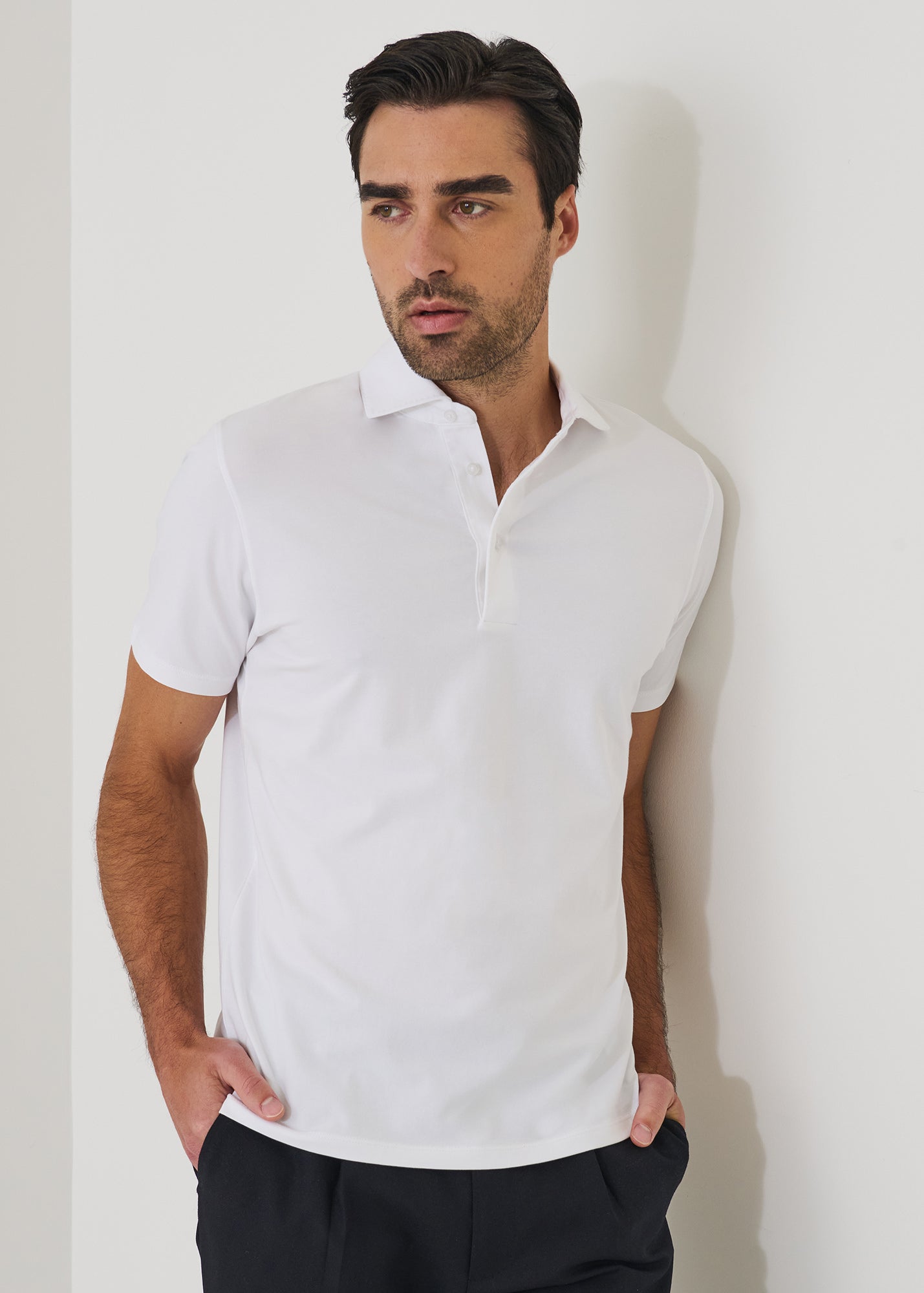 Pima Cotton Stretch Iconic Polo - PATRICK ASSARAF