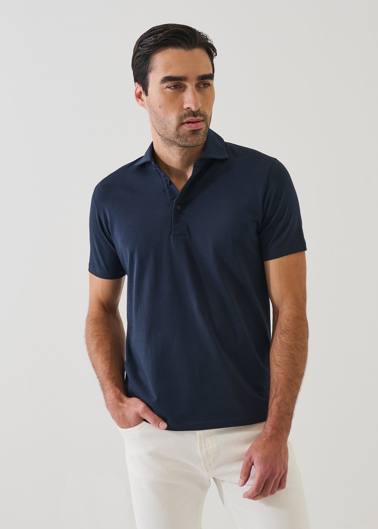 Pima Cotton Stretch Iconic Polo - PATRICK ASSARAF
