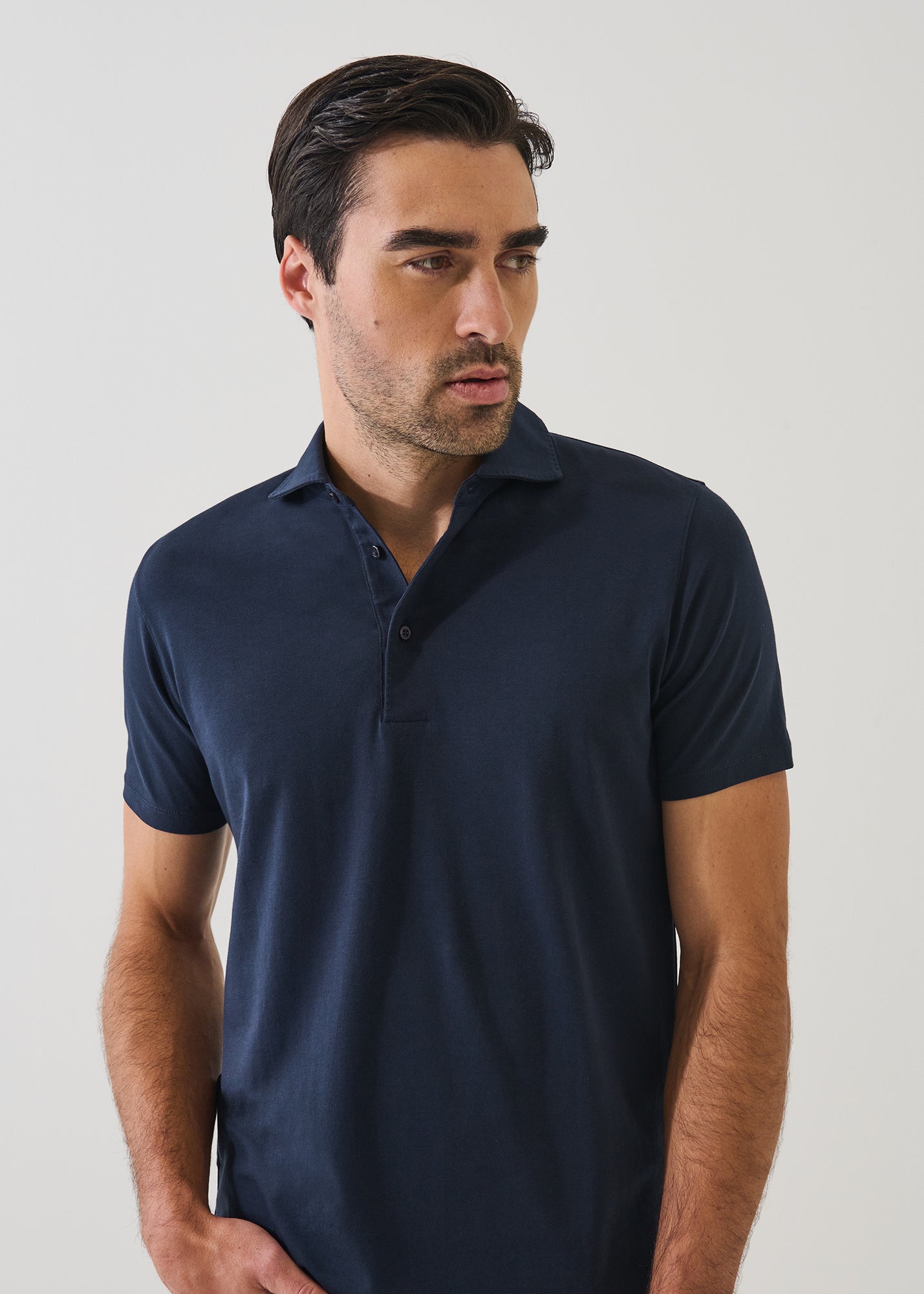 Pima Cotton Stretch Iconic Polo - PATRICK ASSARAF