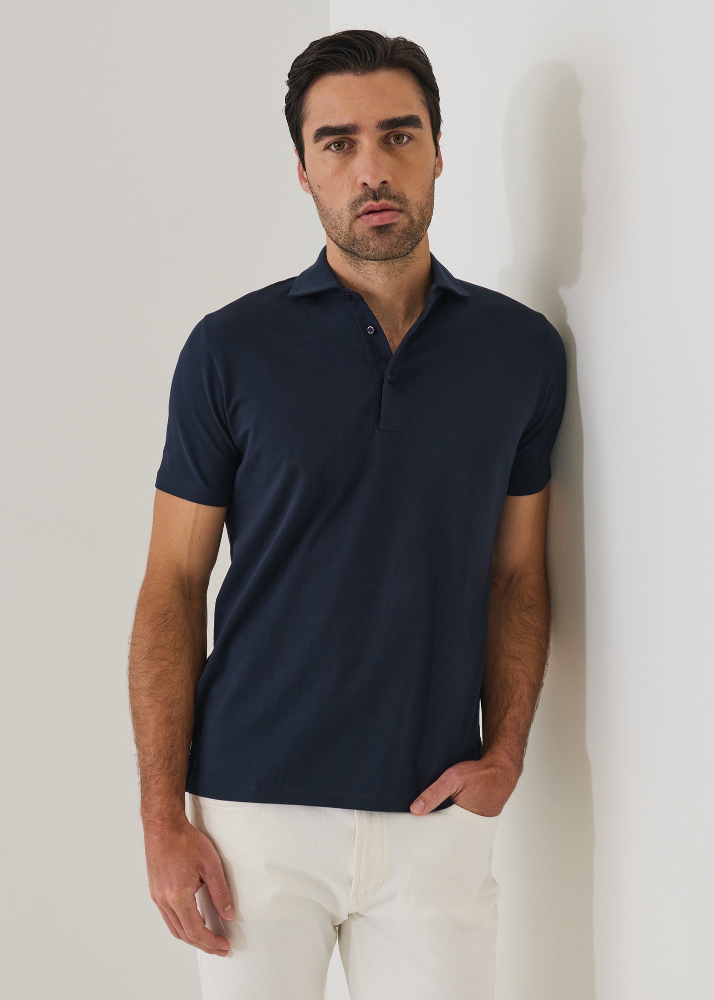 Pima Cotton Stretch Iconic Polo - PATRICK ASSARAF