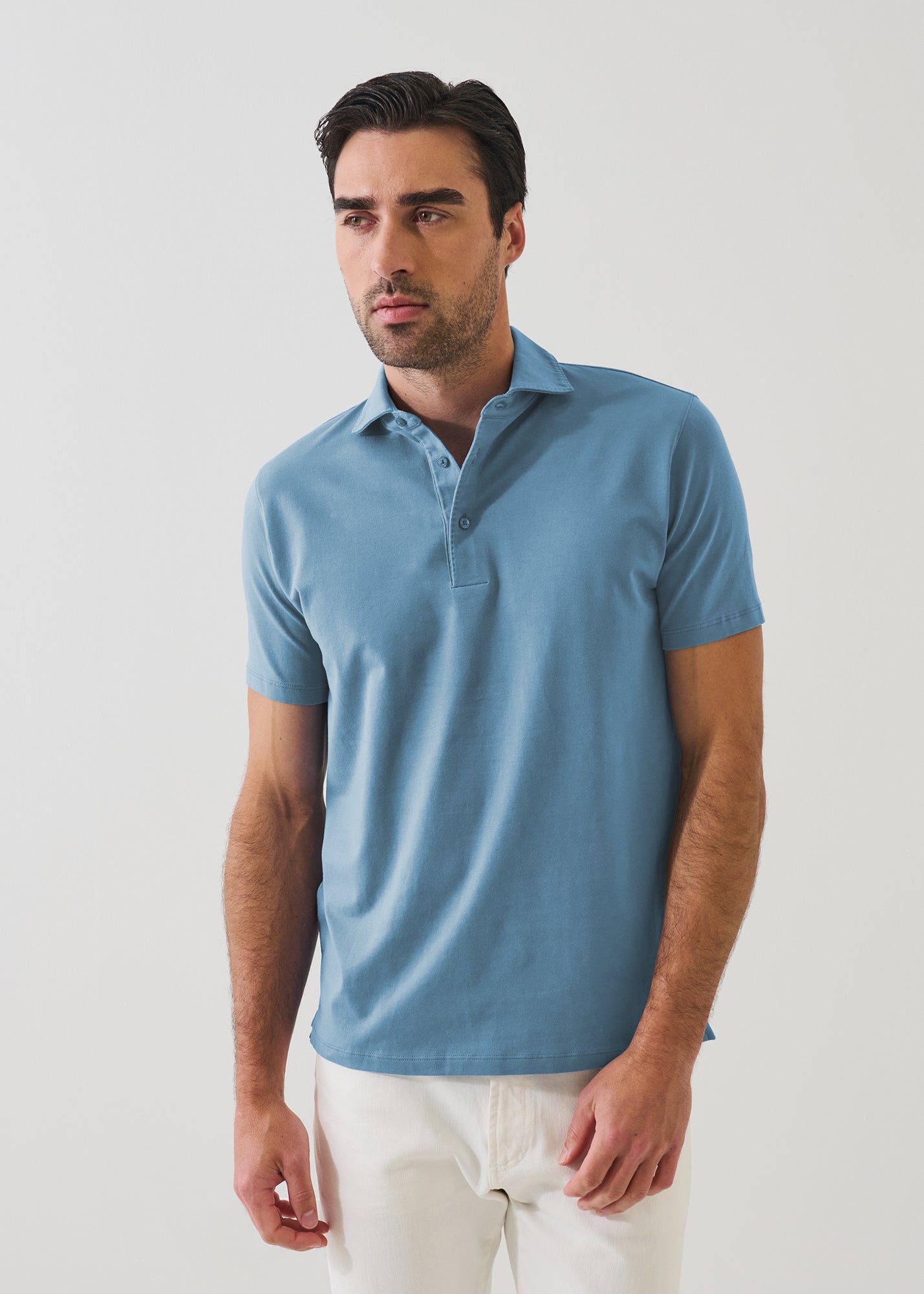 Pima Cotton Stretch Iconic Polo - PATRICK ASSARAF
