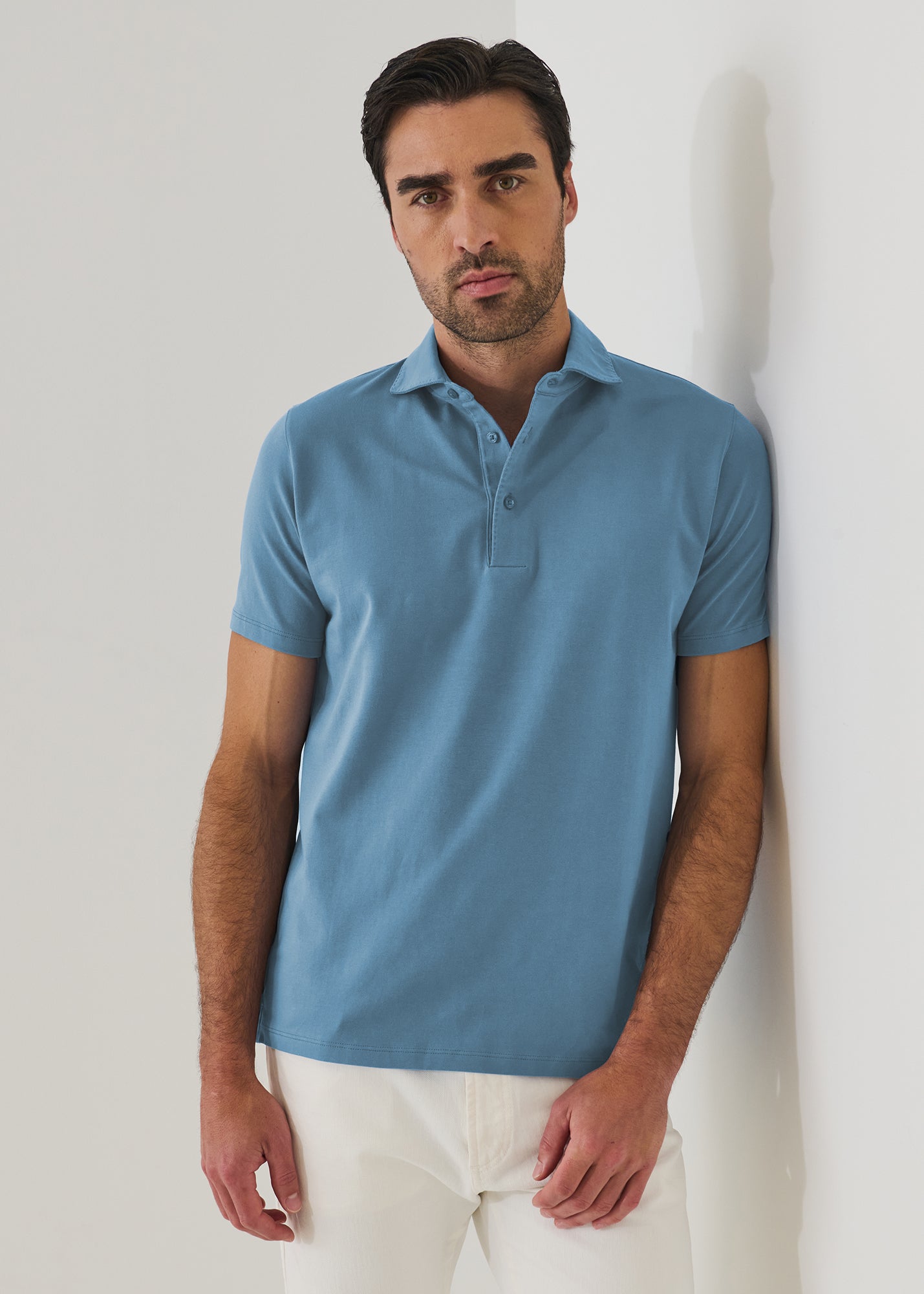 Pima Cotton Stretch Iconic Polo - PATRICK ASSARAF