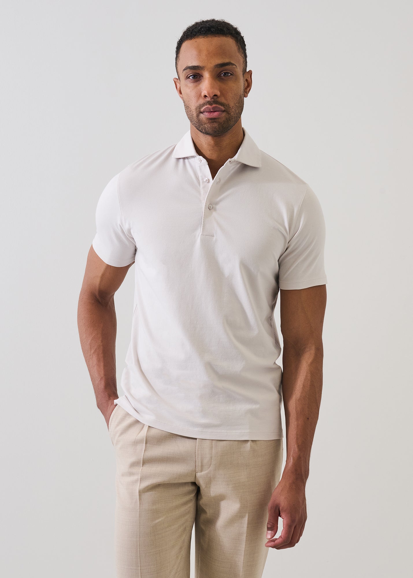 Pima Cotton Stretch Iconic Polo - PATRICK ASSARAF