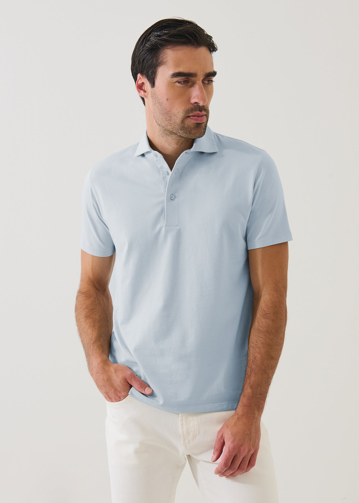 Pima Cotton Stretch Iconic Polo - PATRICK ASSARAF
