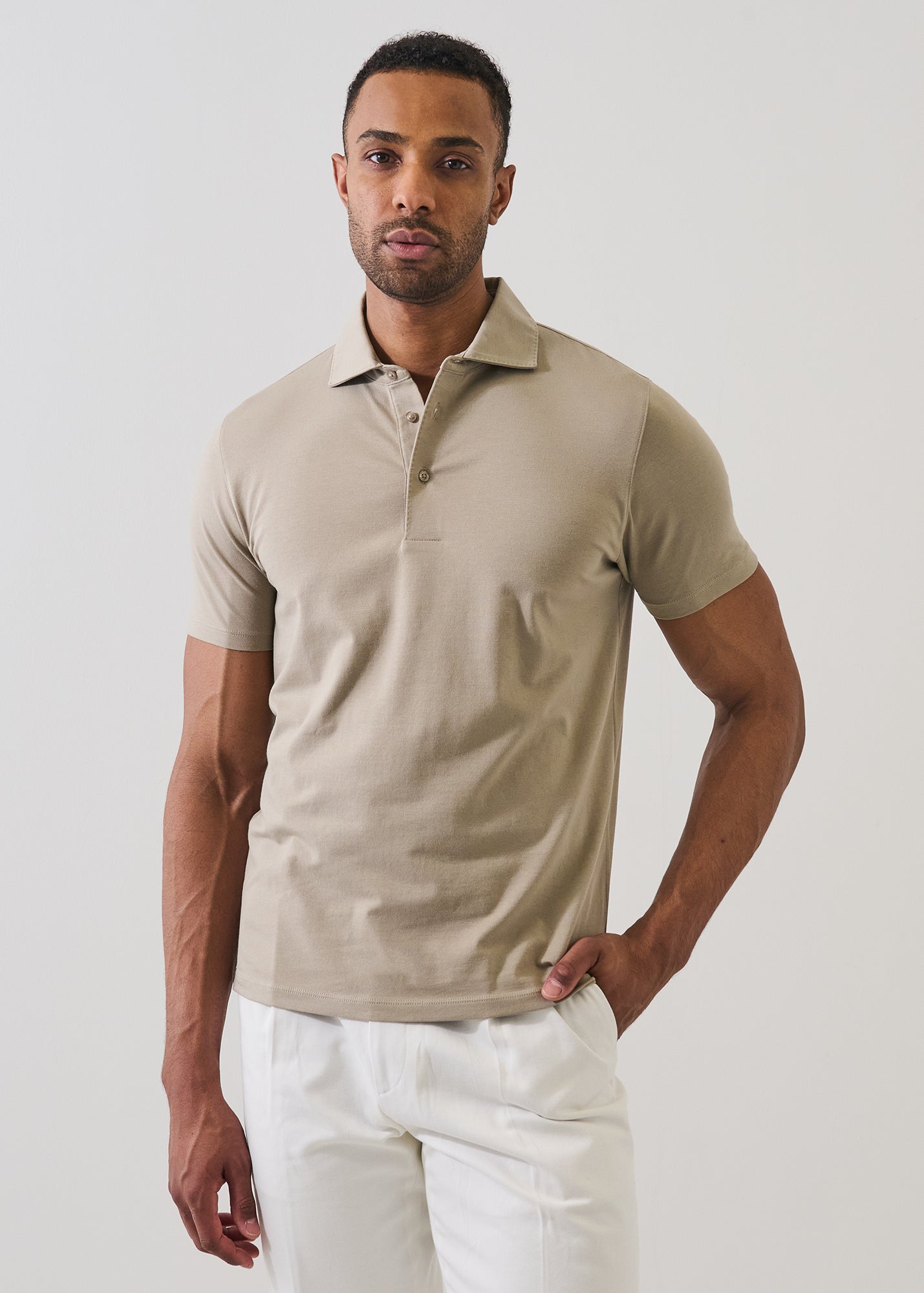 Pima Cotton Stretch Iconic Polo - PATRICK ASSARAF