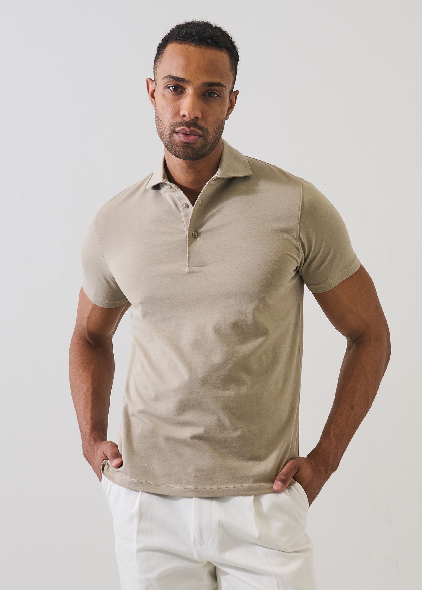 Pima Cotton Stretch Iconic Polo - PATRICK ASSARAF