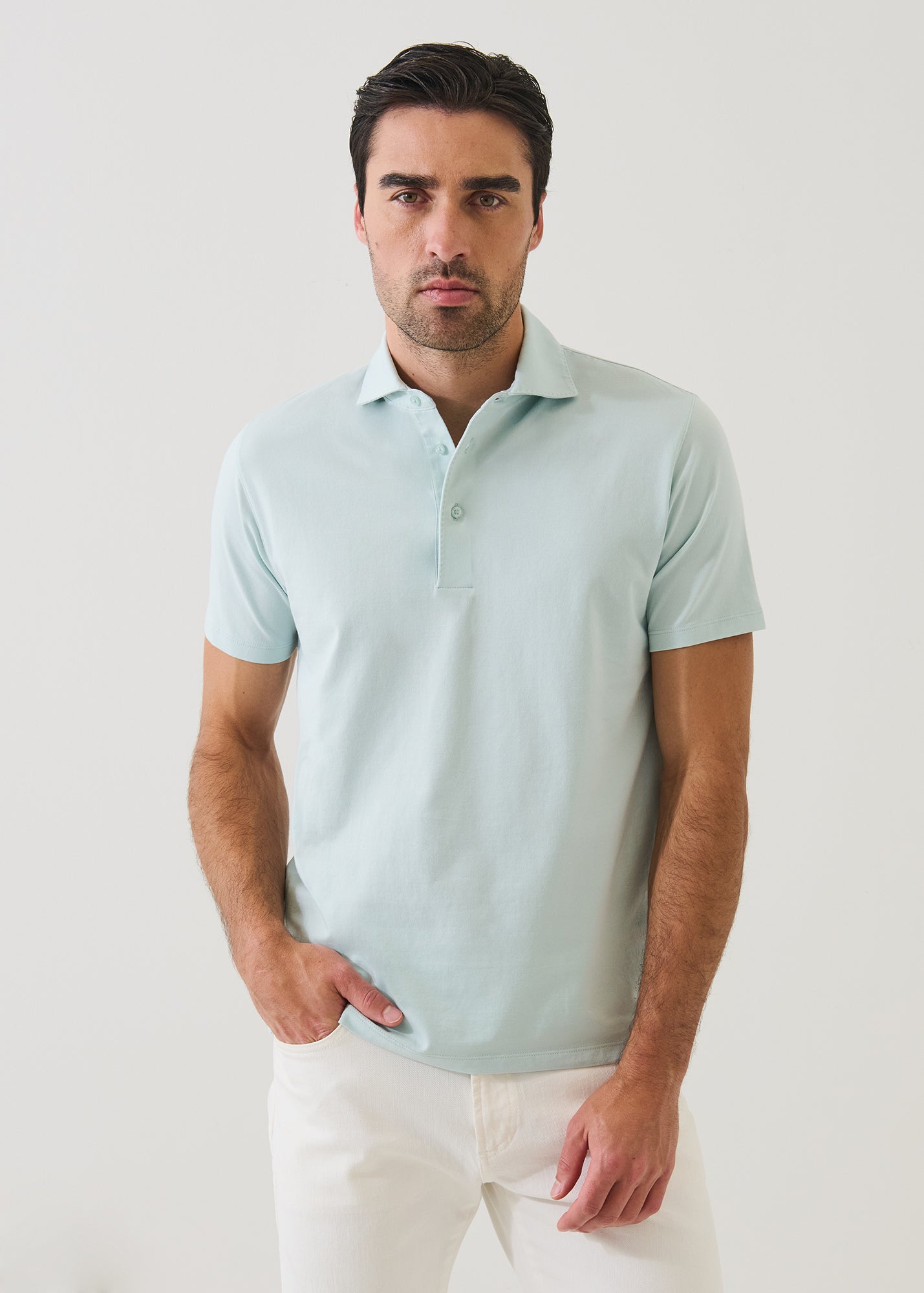 Pima Cotton Stretch Iconic Polo - PATRICK ASSARAF