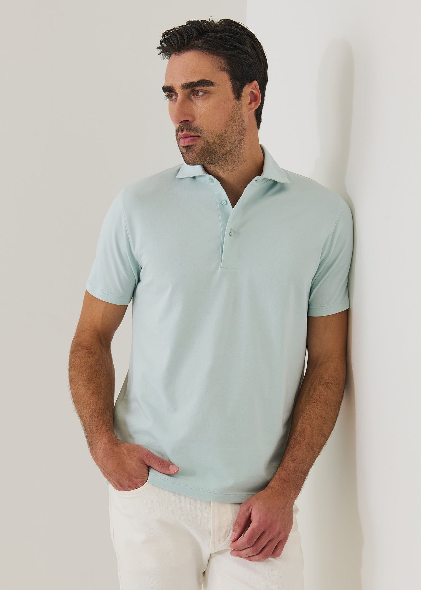 Pima Cotton Stretch Iconic Polo - PATRICK ASSARAF