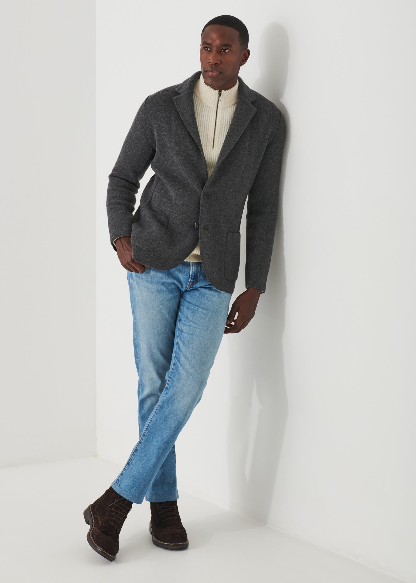 Italian Cashmere Two-Button Blazer - PATRICK ASSARAF