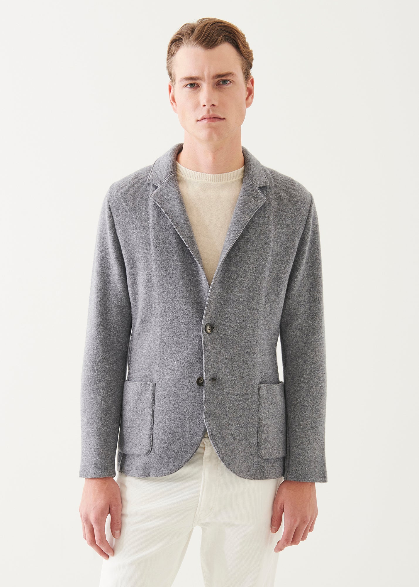 Italian Cashmere Two-Button Blazer
