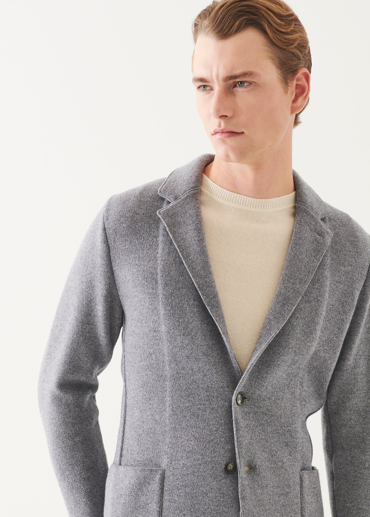 Italian Cashmere Two-Button Blazer