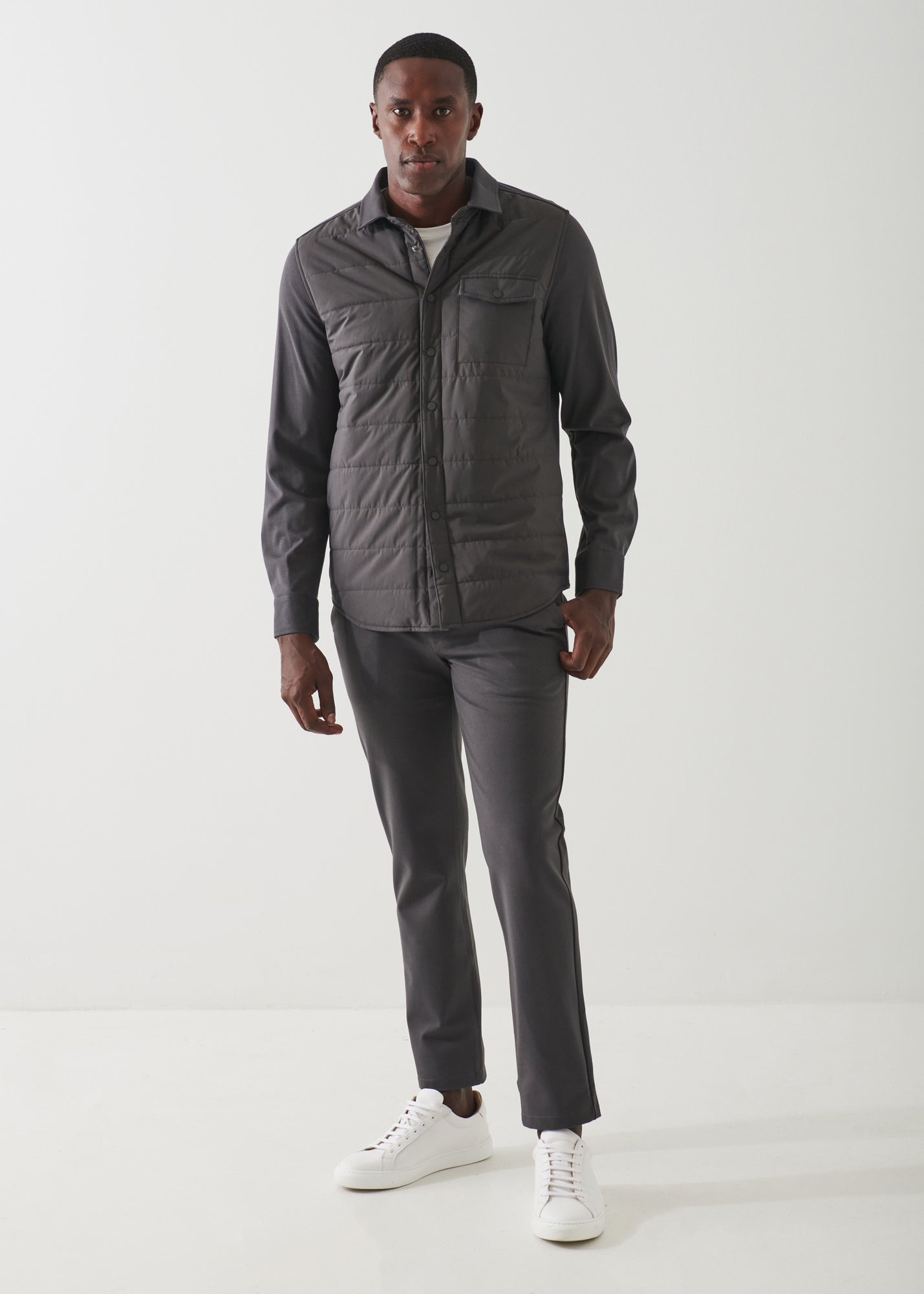 ACTIVE QUILTED SHIRT JACKET | PATRICK ASSARAF.