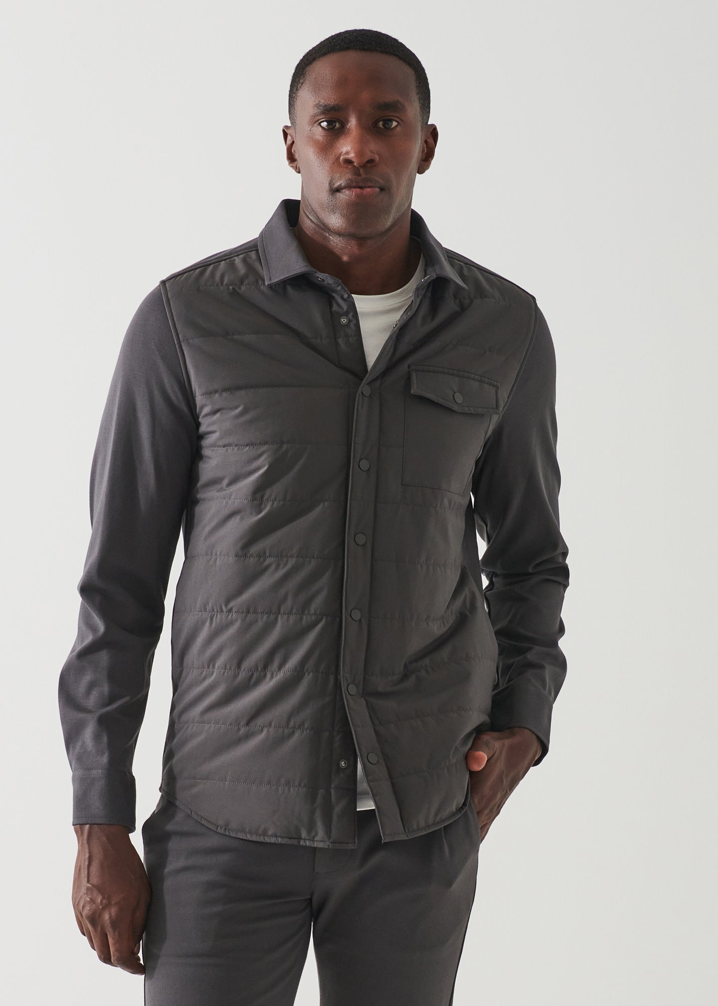 ACTIVE QUILTED SHIRT JACKET | PATRICK ASSARAF.