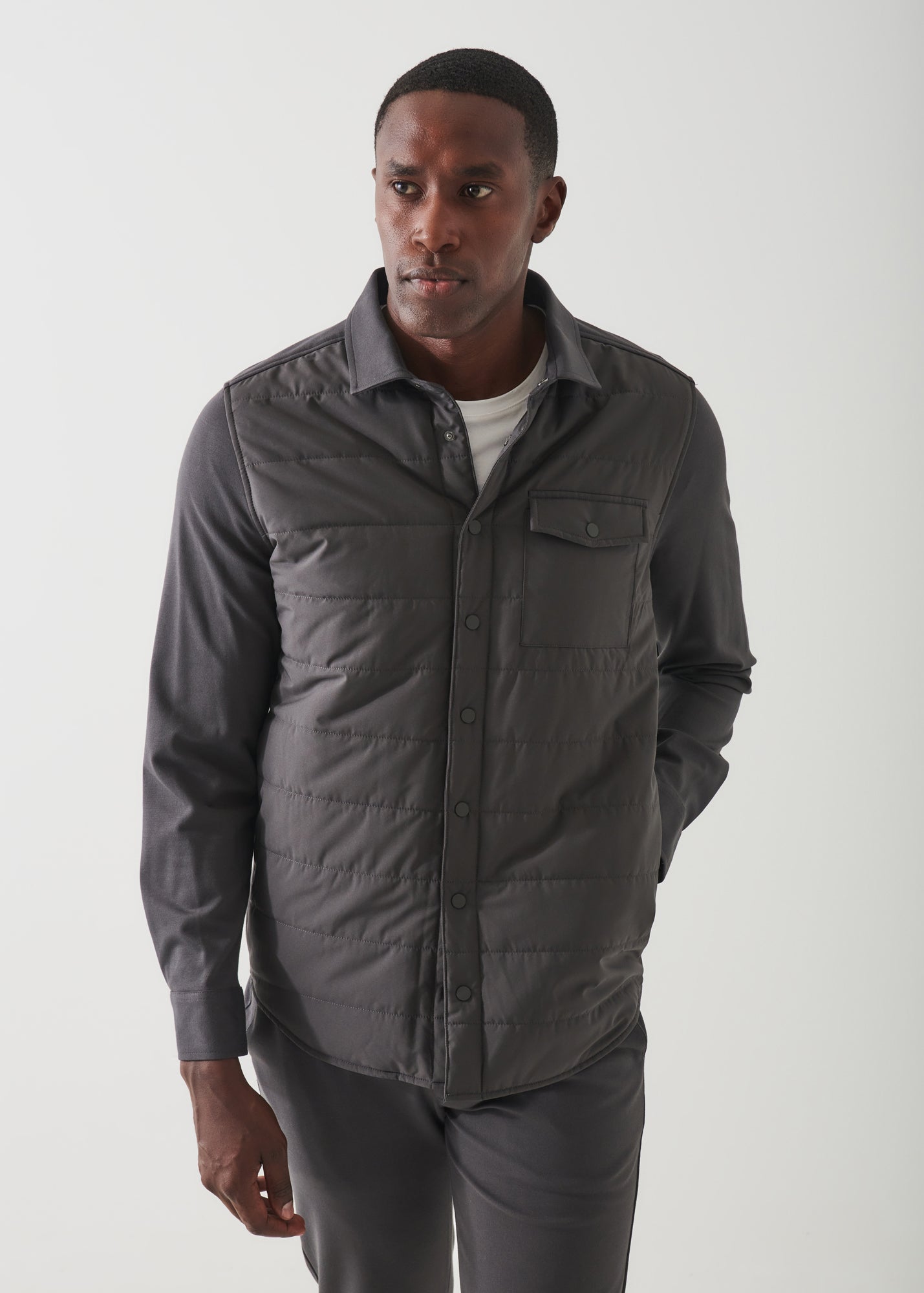 ACTIVE QUILTED SHIRT JACKET | PATRICK ASSARAF.