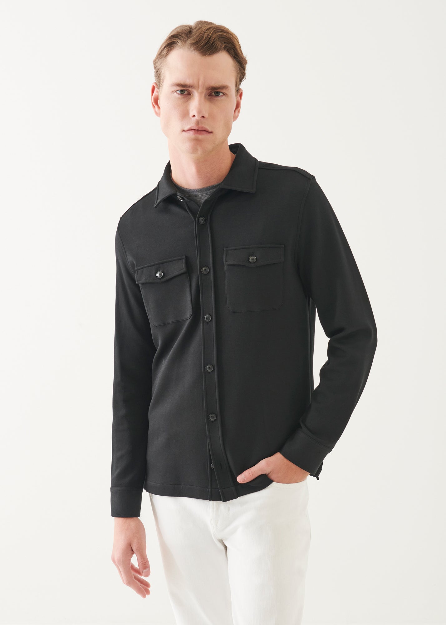 Japanese Double-Face Shirt Jacket - PATRICK ASSARAF