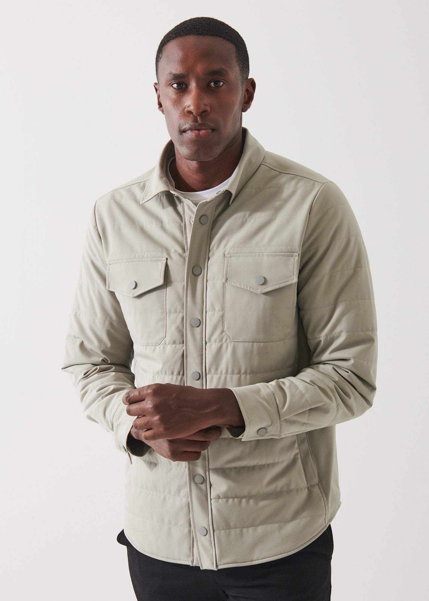 QUILTED SHIRT JACKET | PATRICK ASSARAF.