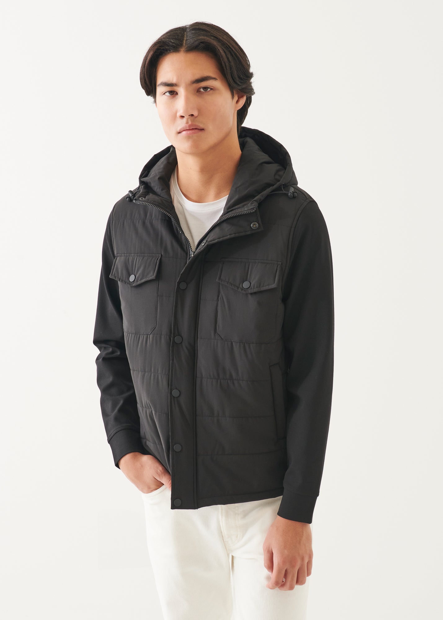 Active Quilted Mix Media Jacket - PATRICK ASSARAF