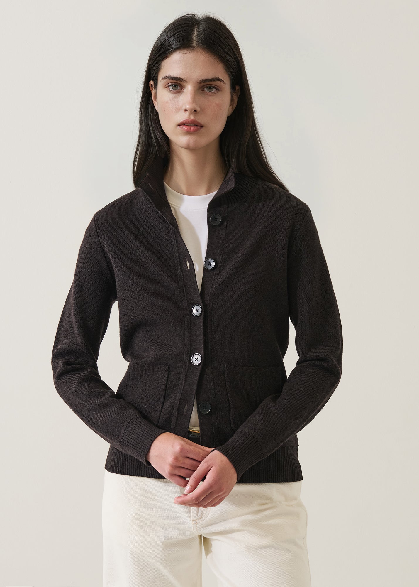 Merino Button Front Milano Jacket