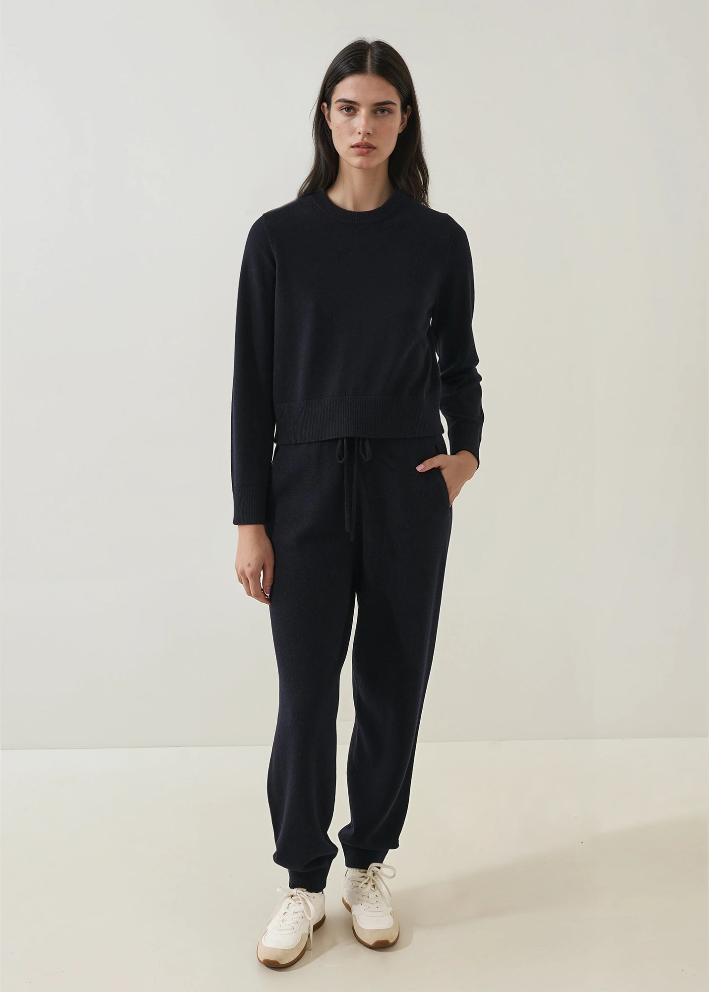 Merino Cropped Crewneck