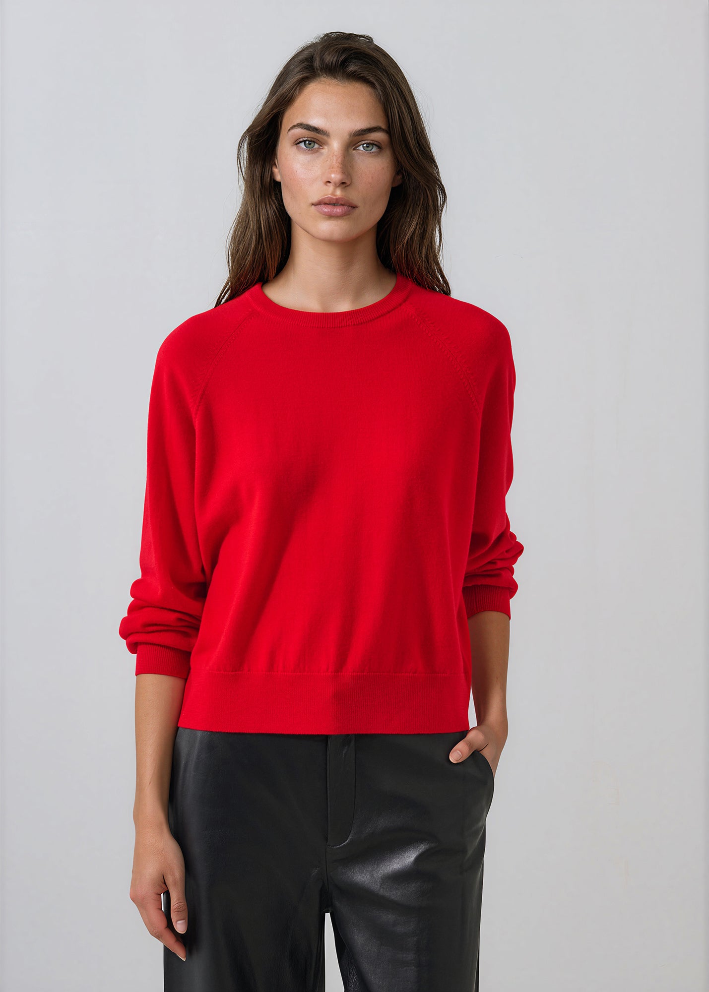 Extra-Fine Merino Relaxed Raglan Crewneck