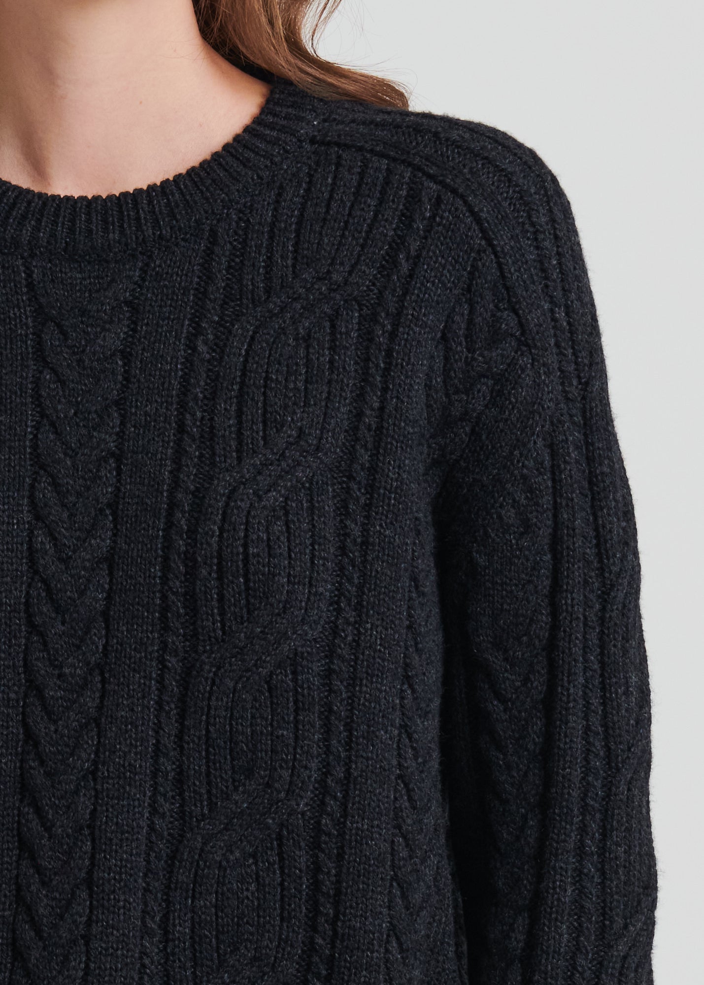 Merino Cable Knit Crewneck - PATRICK ASSARAF