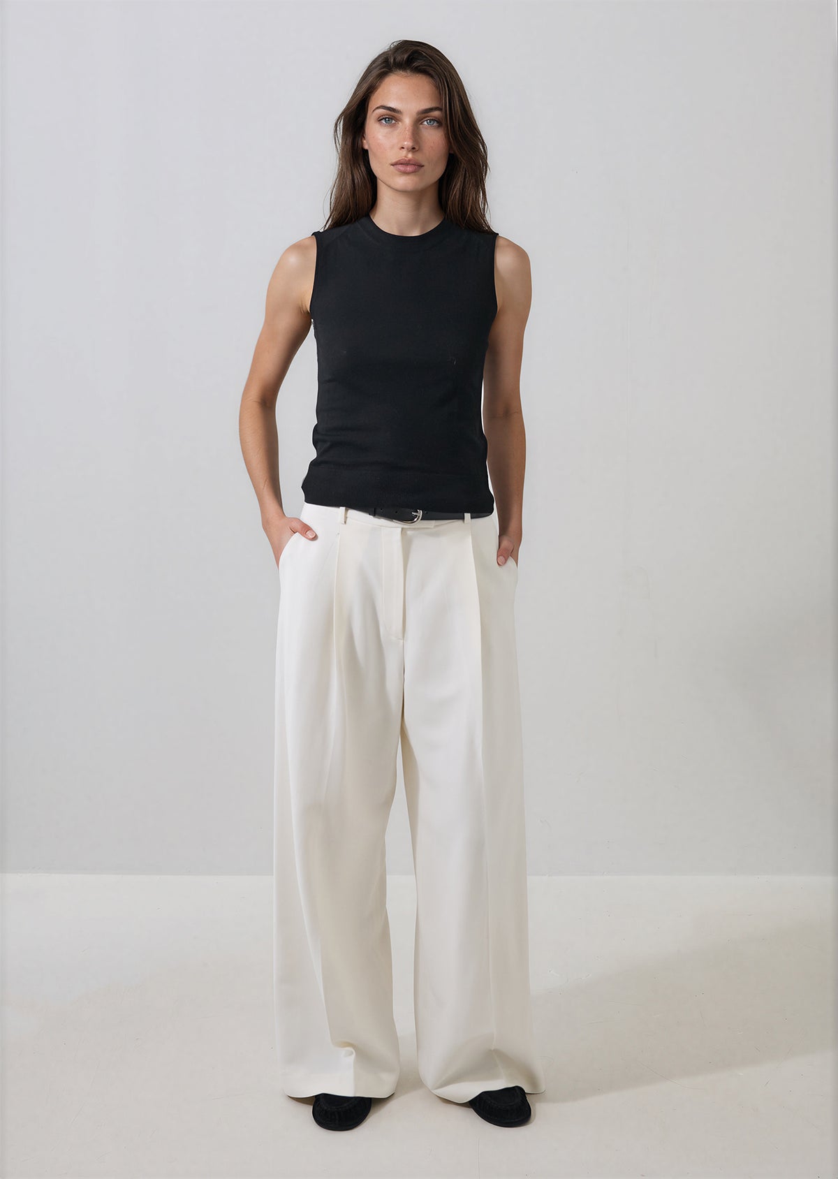 Extra-Fine Merino Sleeveless Crewneck - PATRICK ASSARAF
