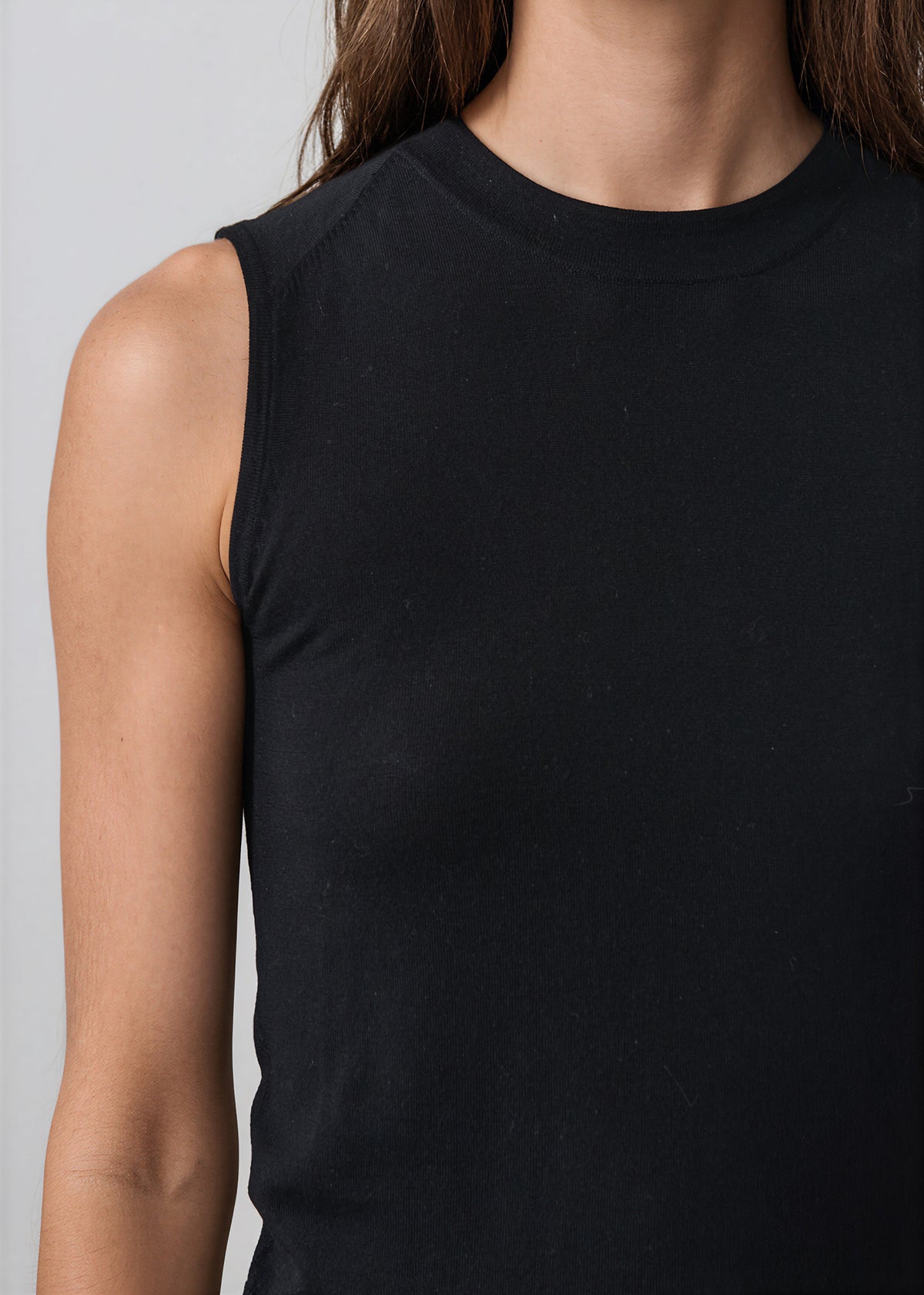 Extra-Fine Merino Sleeveless Crewneck - PATRICK ASSARAF