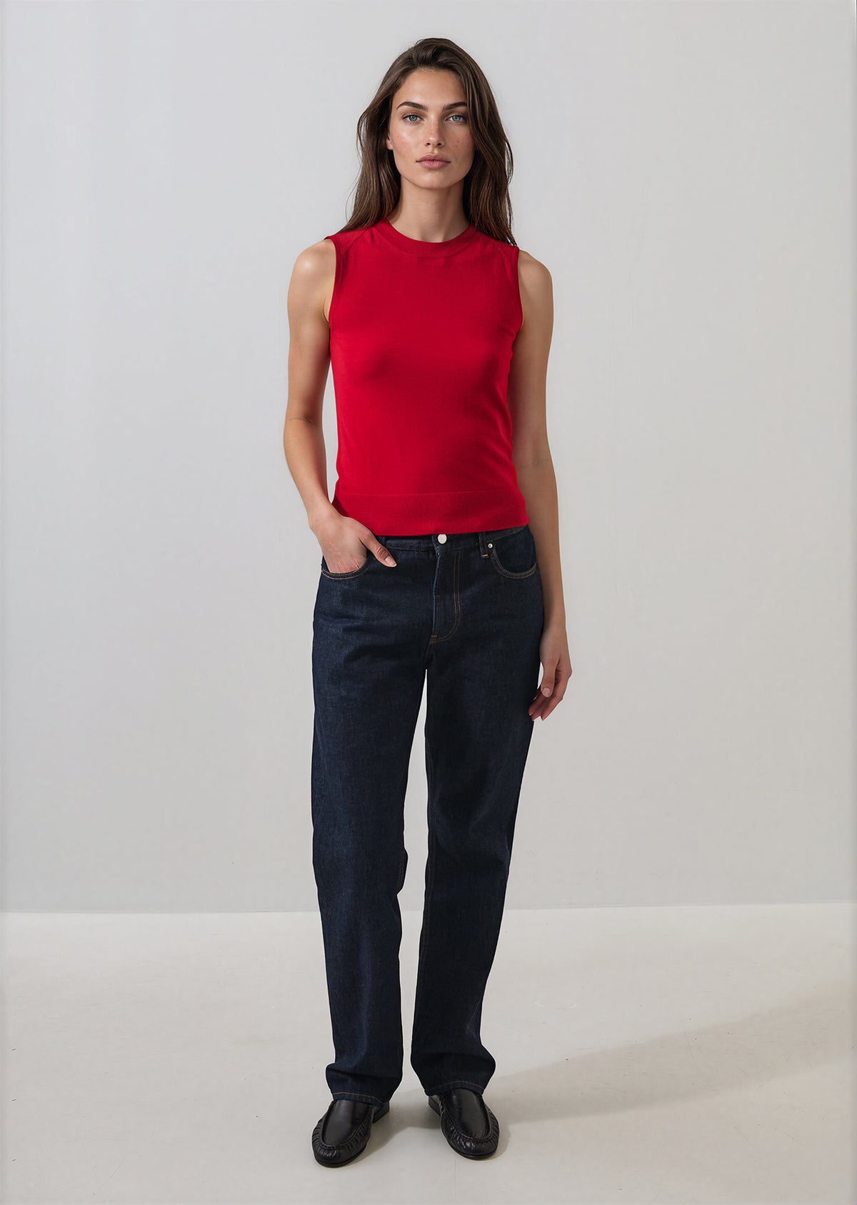 Extra-Fine Merino Sleeveless Crewneck - PATRICK ASSARAF