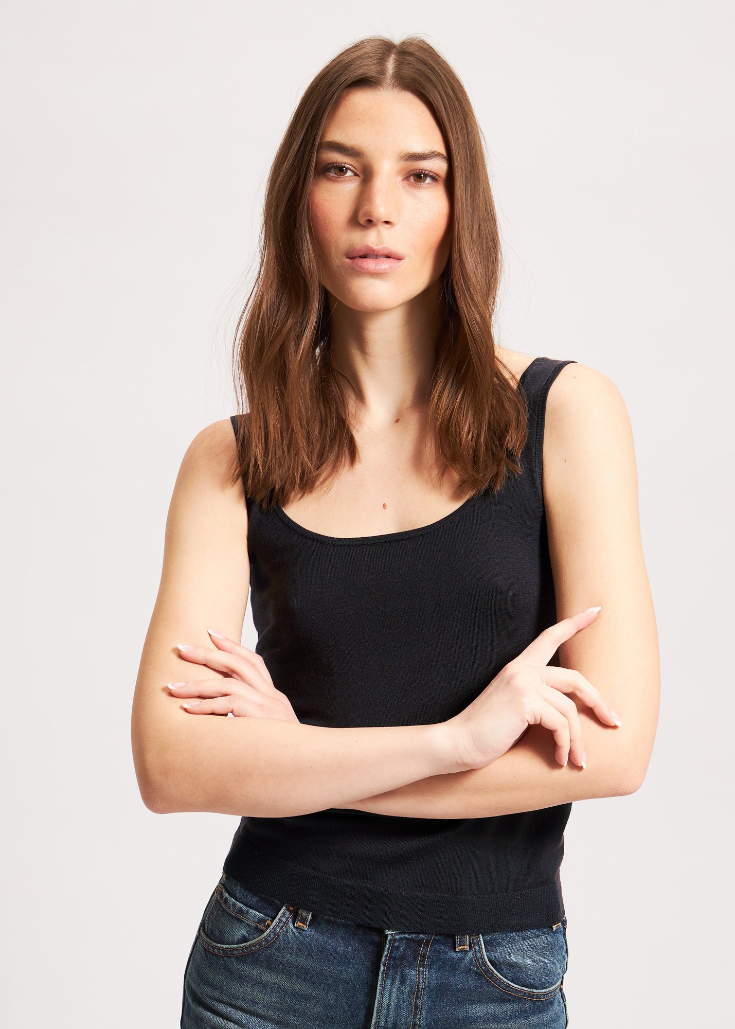 Superfine Merino Fitted Tank