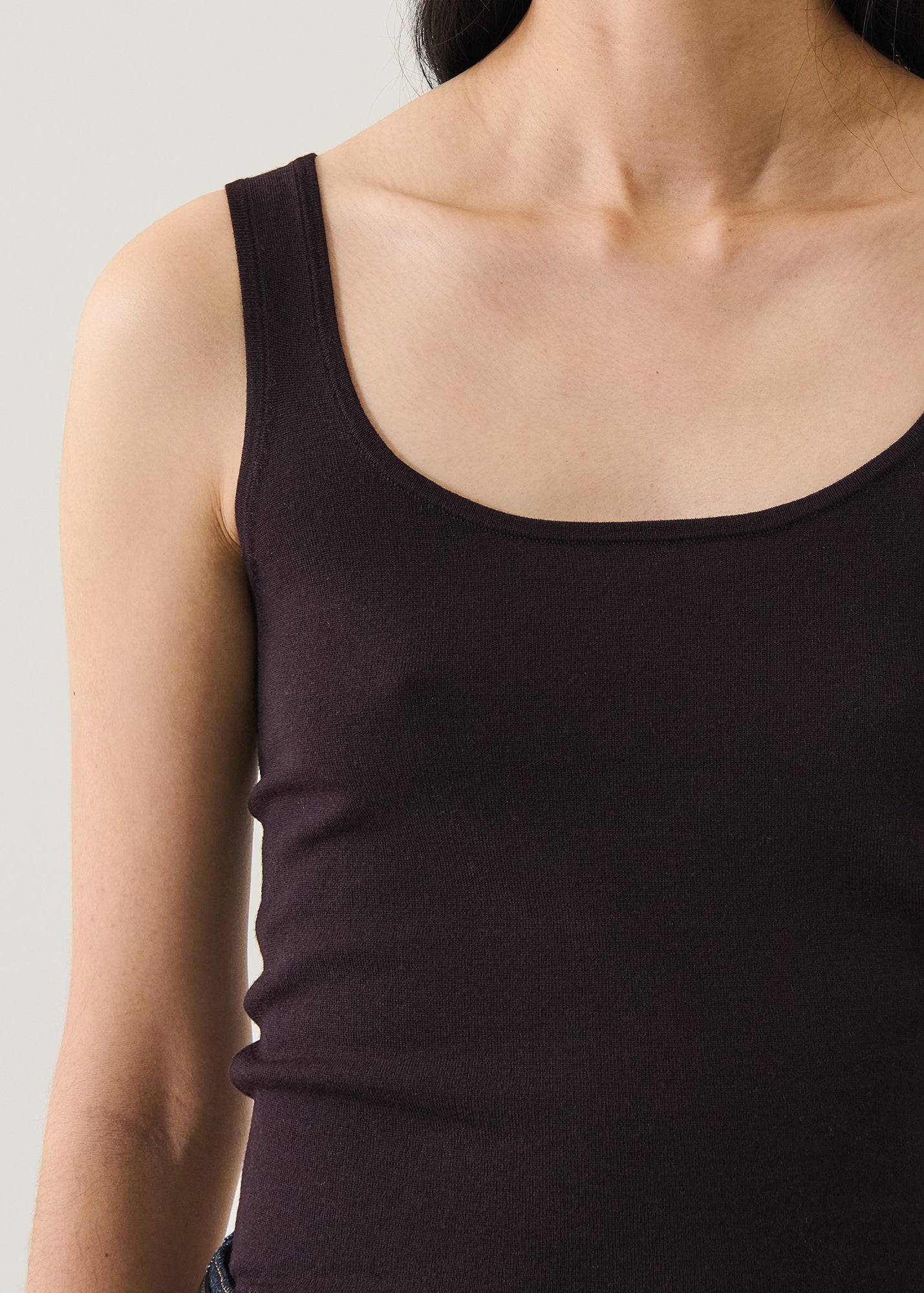 Superfine Merino Fitted Tank