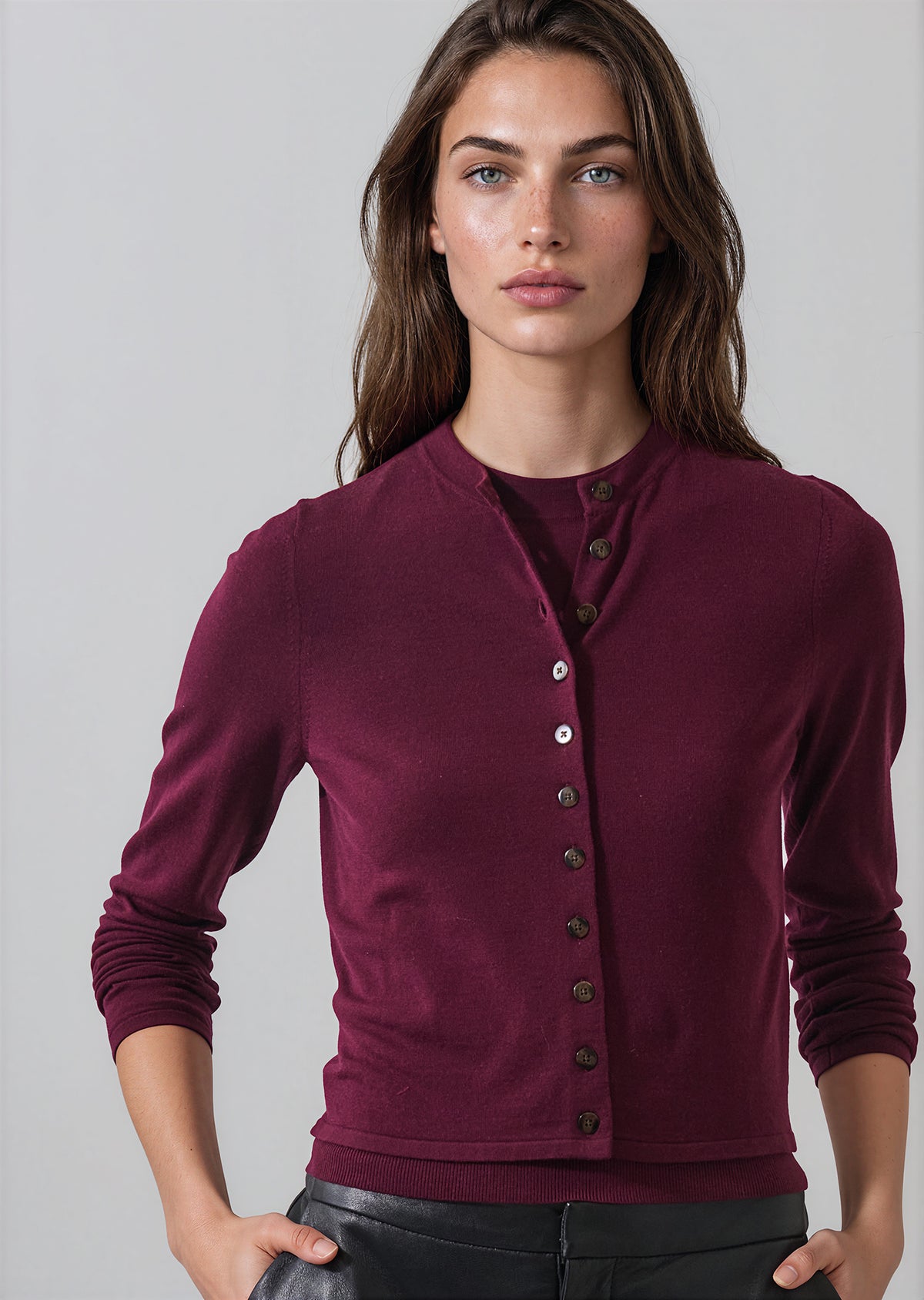 Extra-Fine Merino Cropped Cardigan - PATRICK ASSARAF