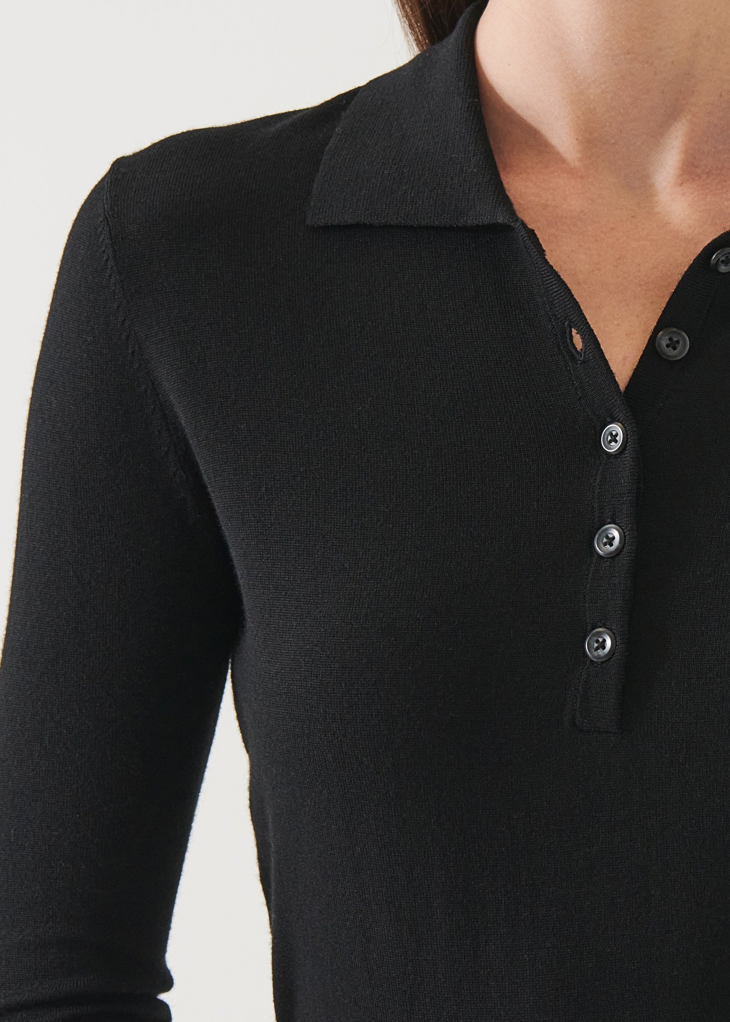 Superfine Merino Polo - PATRICK ASSARAF