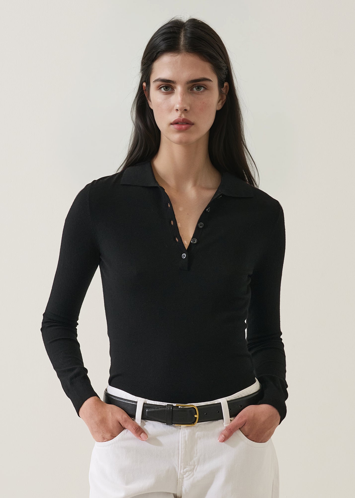 Superfine Merino Fitted Polo