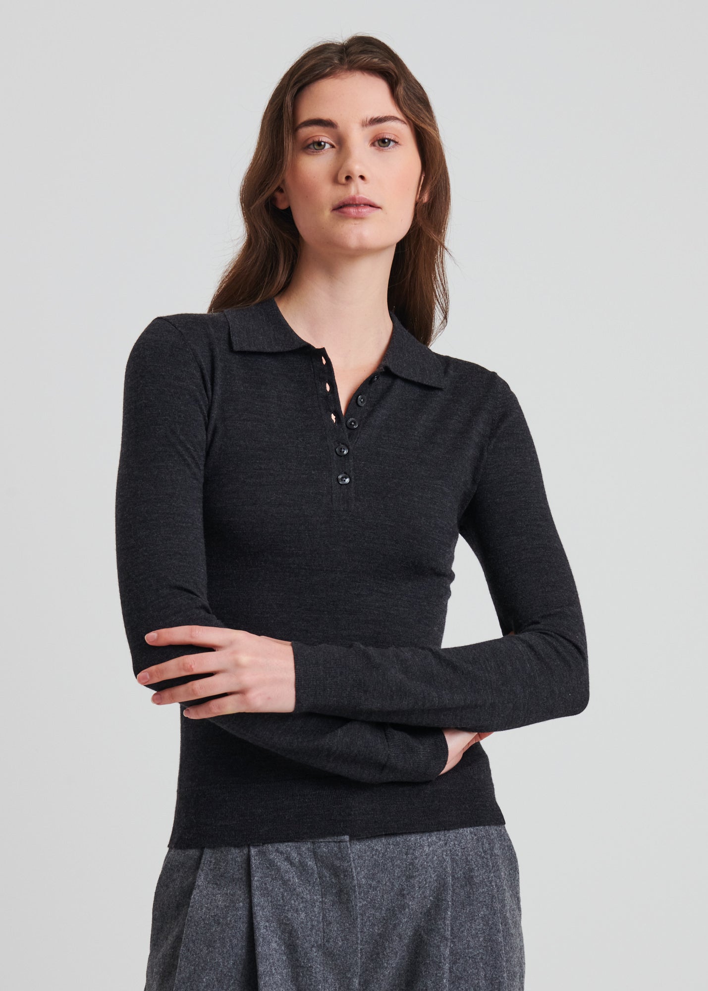 Superfine Merino Fitted Polo