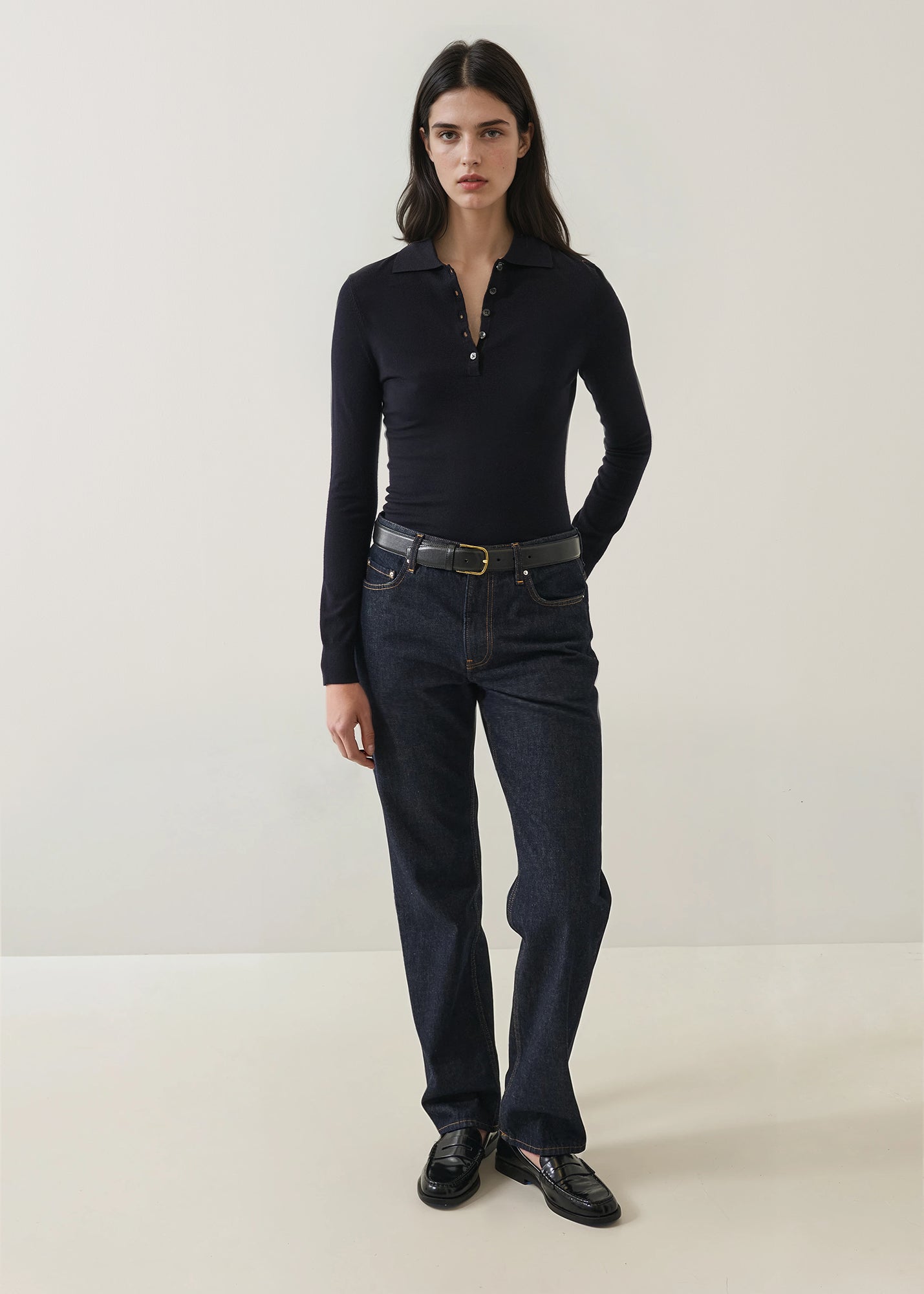 Superfine Merino Fitted Polo